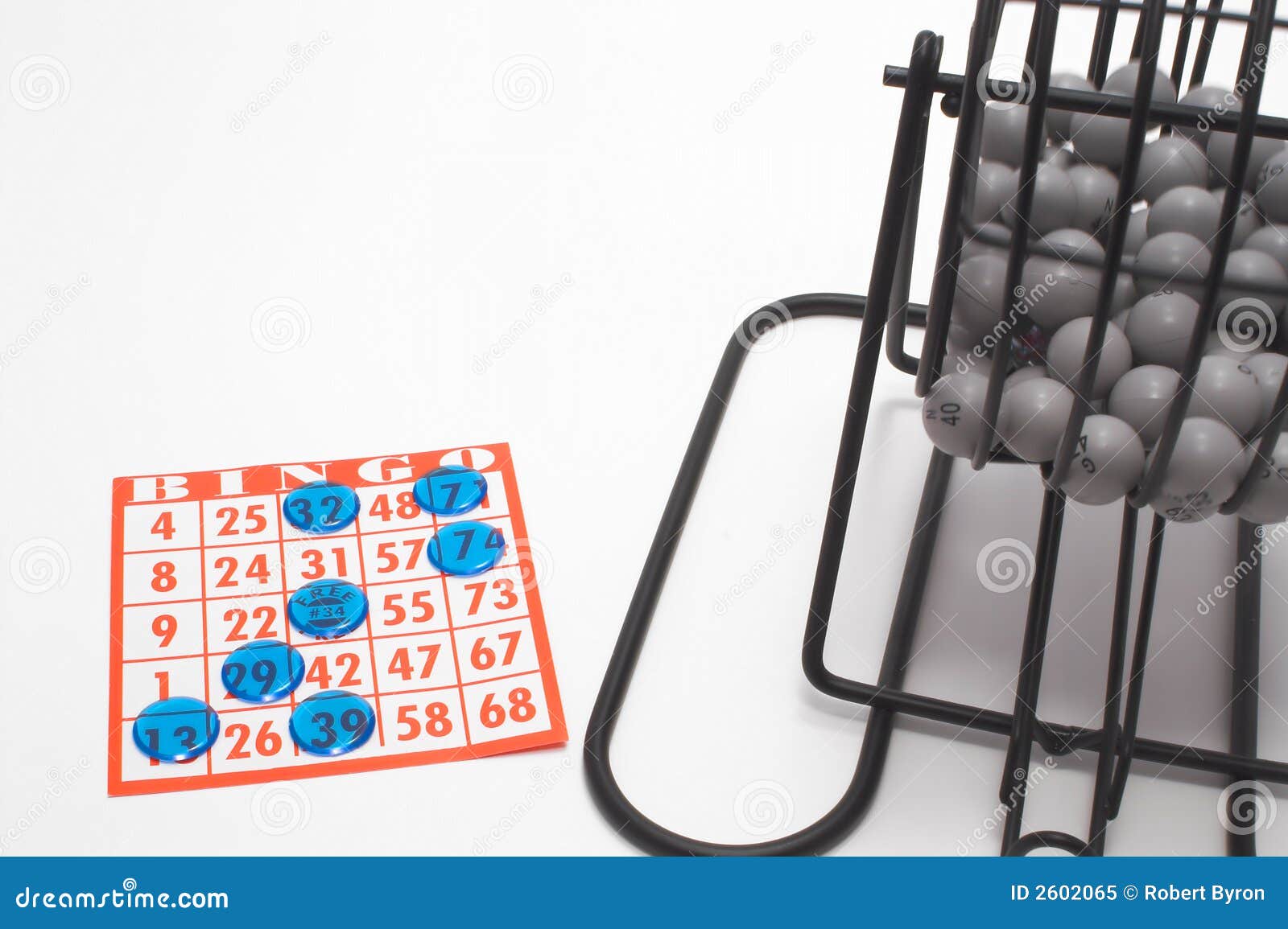 Bingo Cage With Number Balls Stock Image 34652299