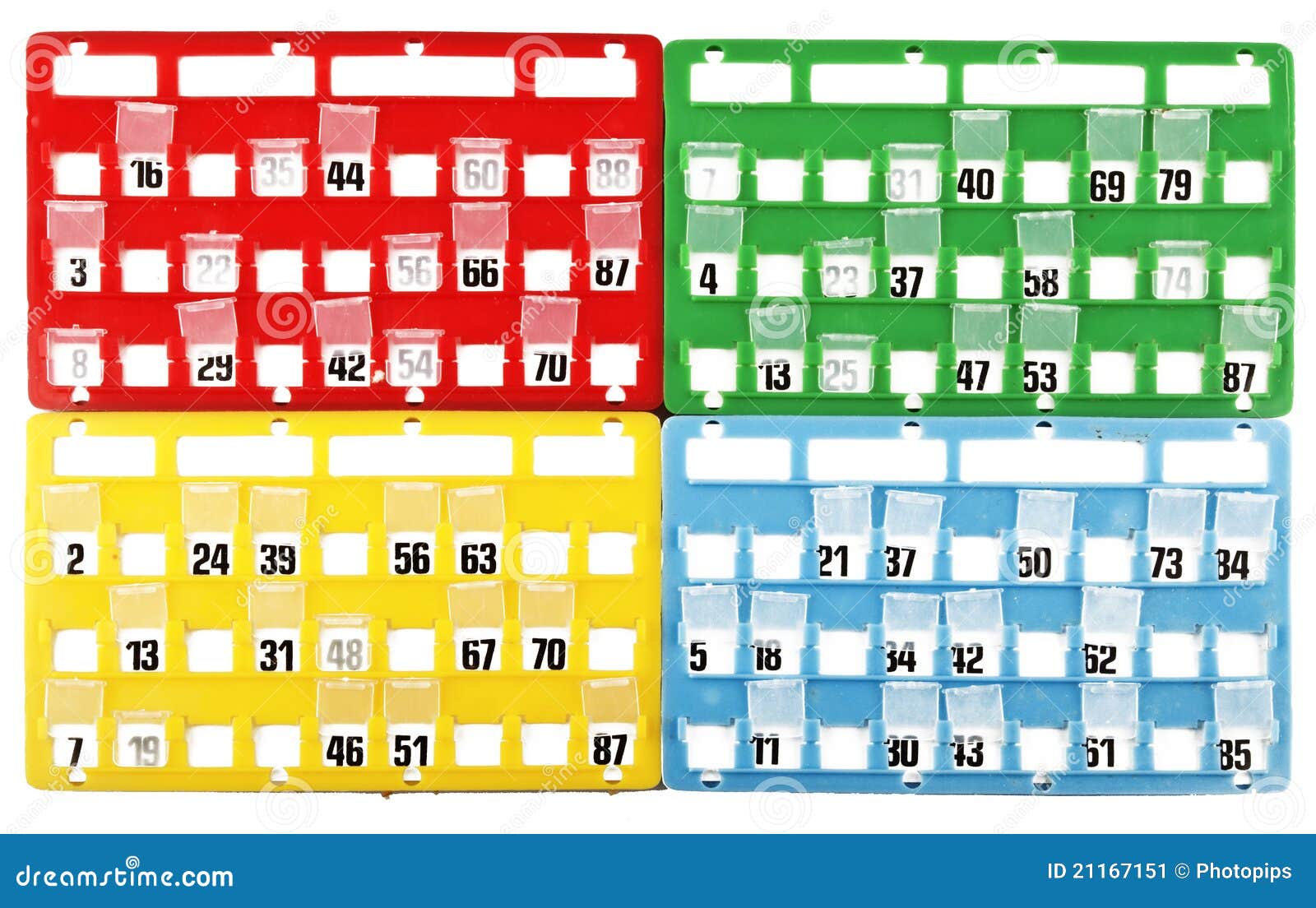 Bingo Card Stock Image - Image: 21167151