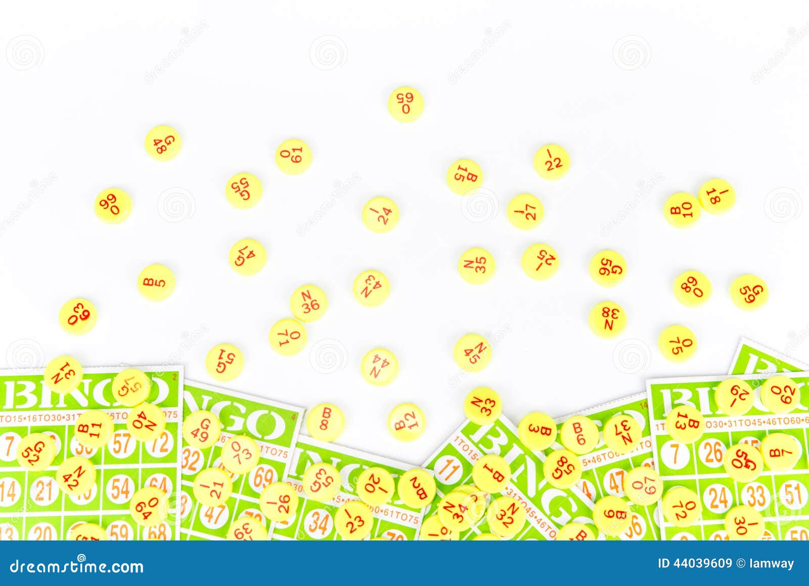 Bingo Card Arrange With Number Chip Stock Image Image of life, chip