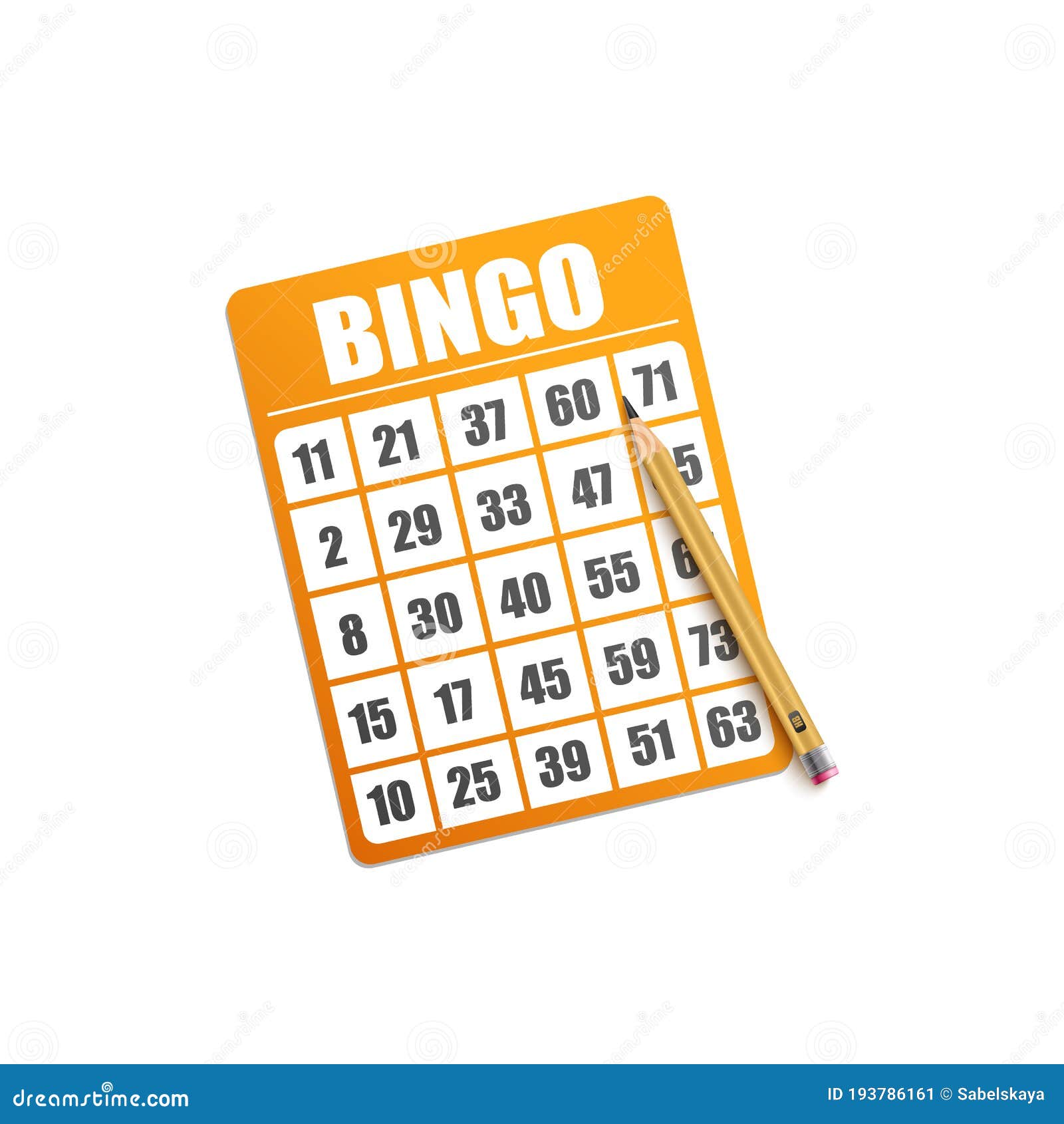 Free Bingo Card Template from thumbs.dreamstime.com