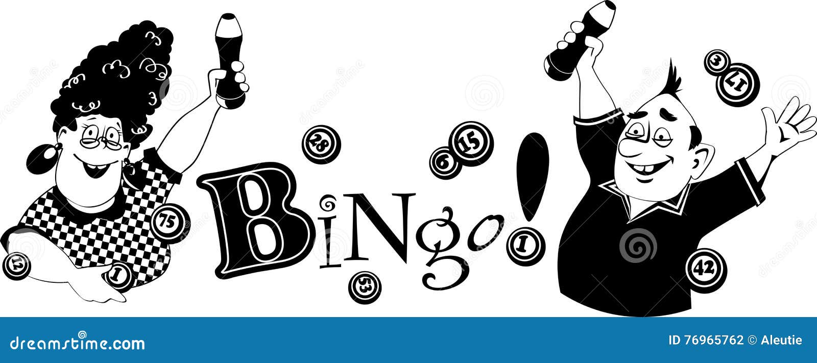 Cartones bingo imágenes de stock de arte vectorial