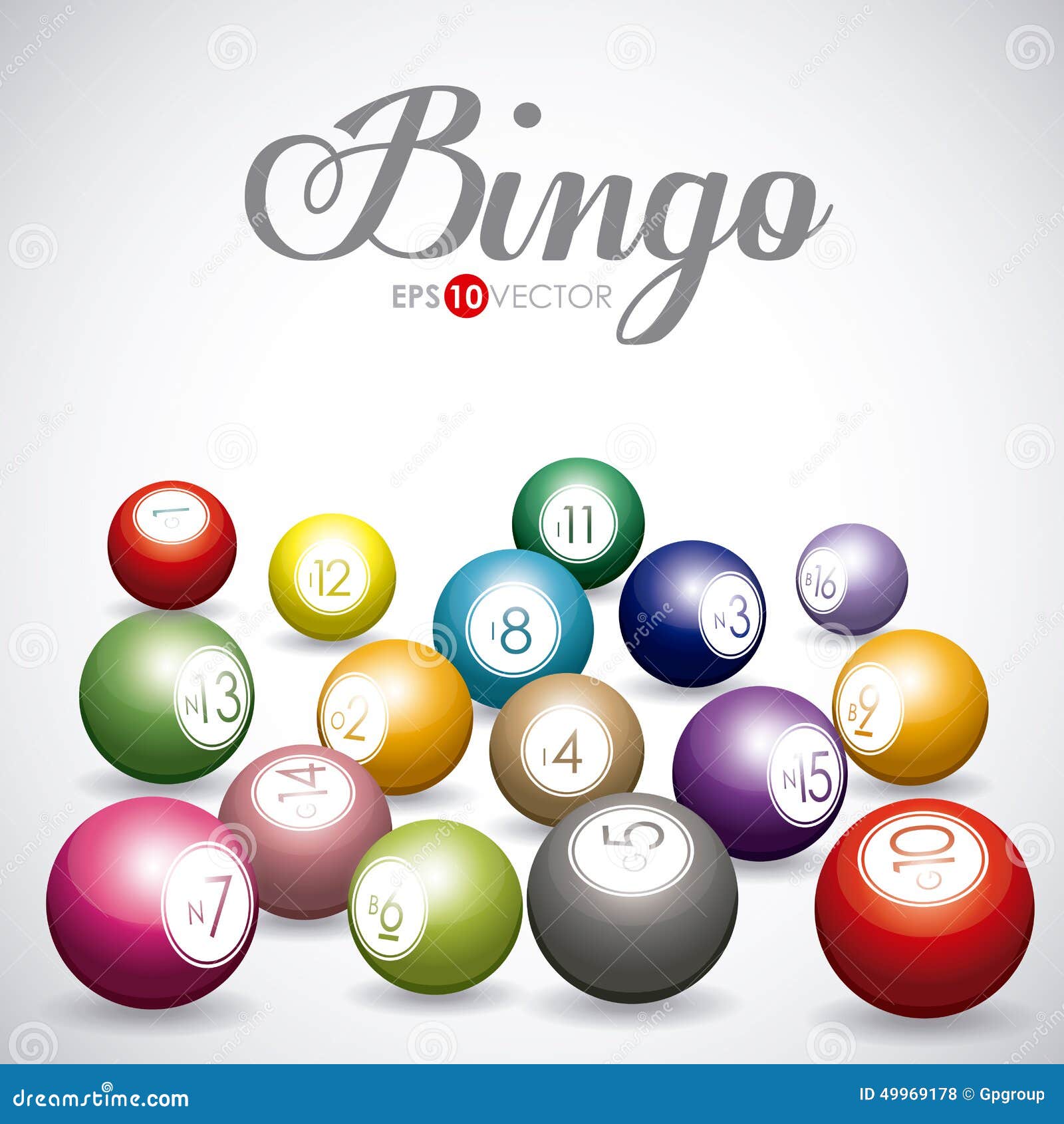 Bingo Design, Illustration. Stock Illustration Illustration of colorful, happy 49969178