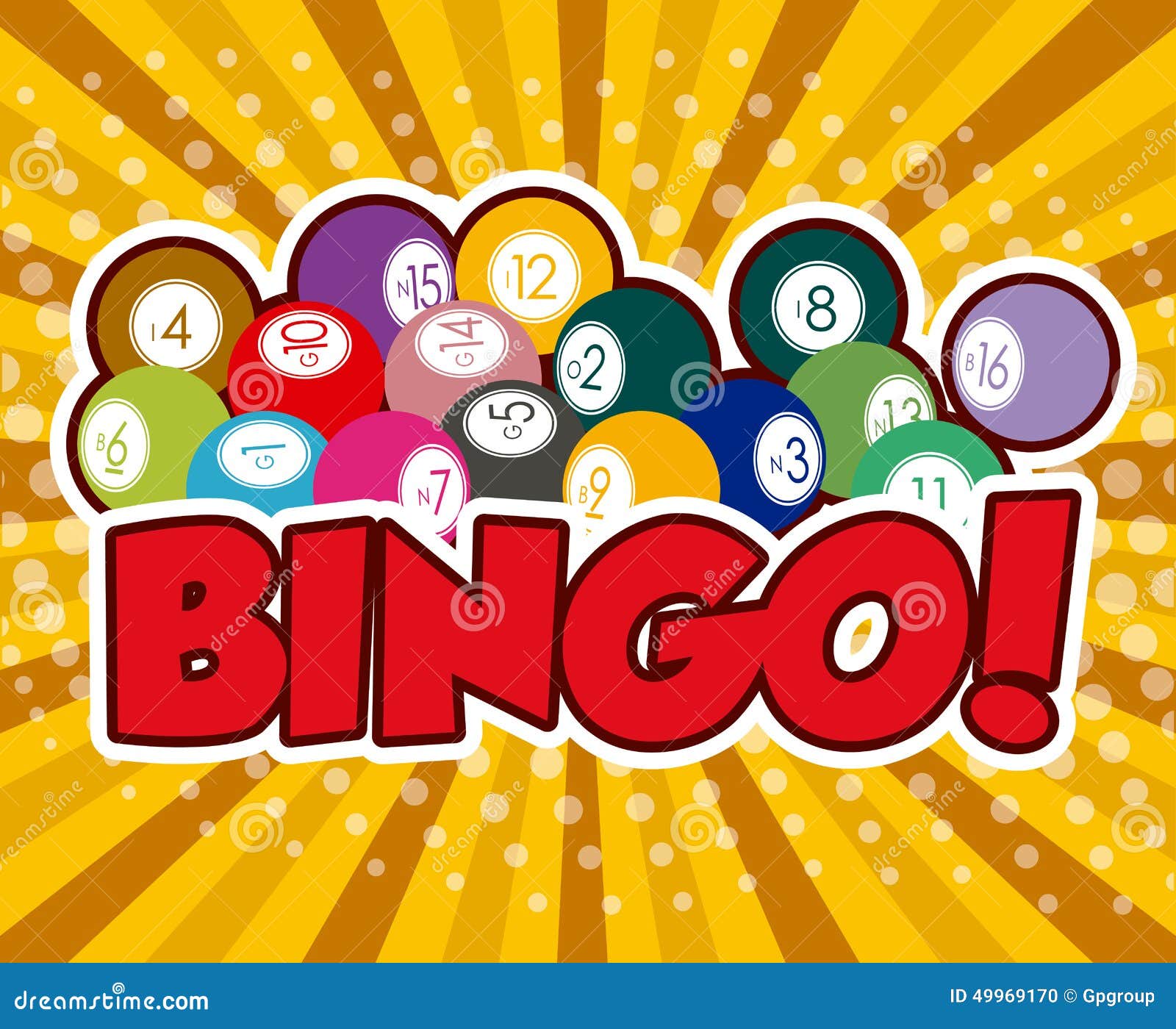 Bingo Design, Illustration. Stock Illustration Illustration of tombola, chance 49969170