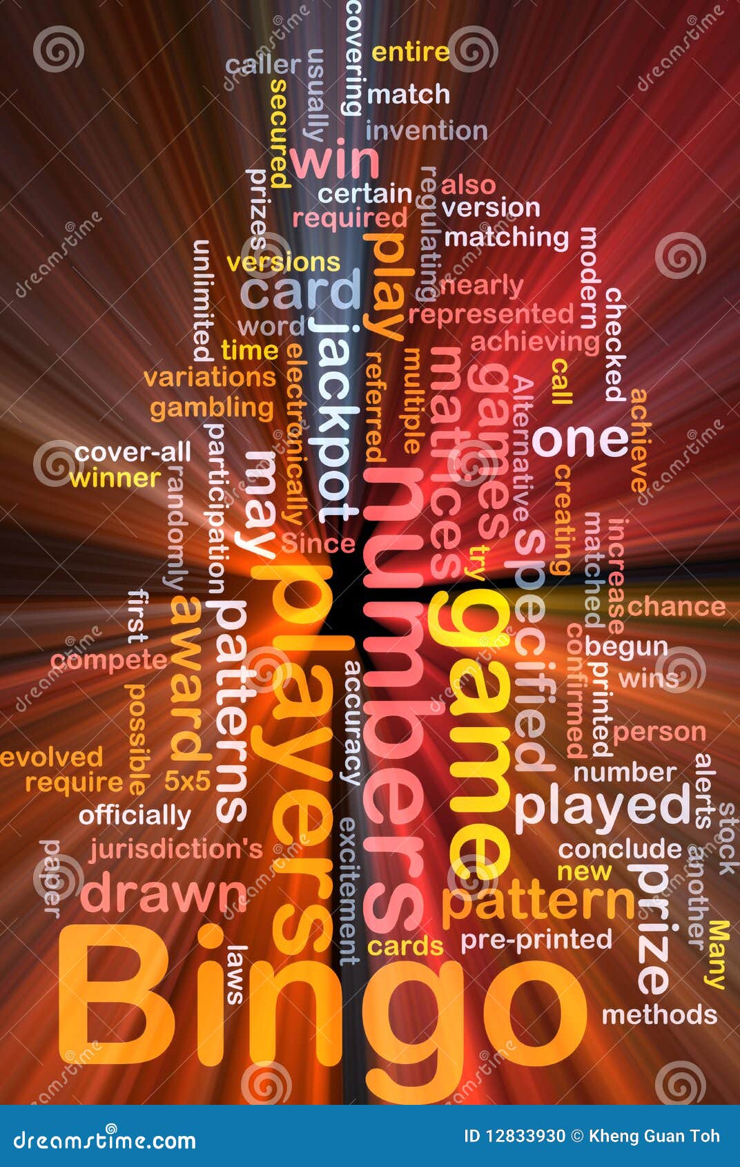 Bingo Game Background Concept RoyaltyFree Cartoon