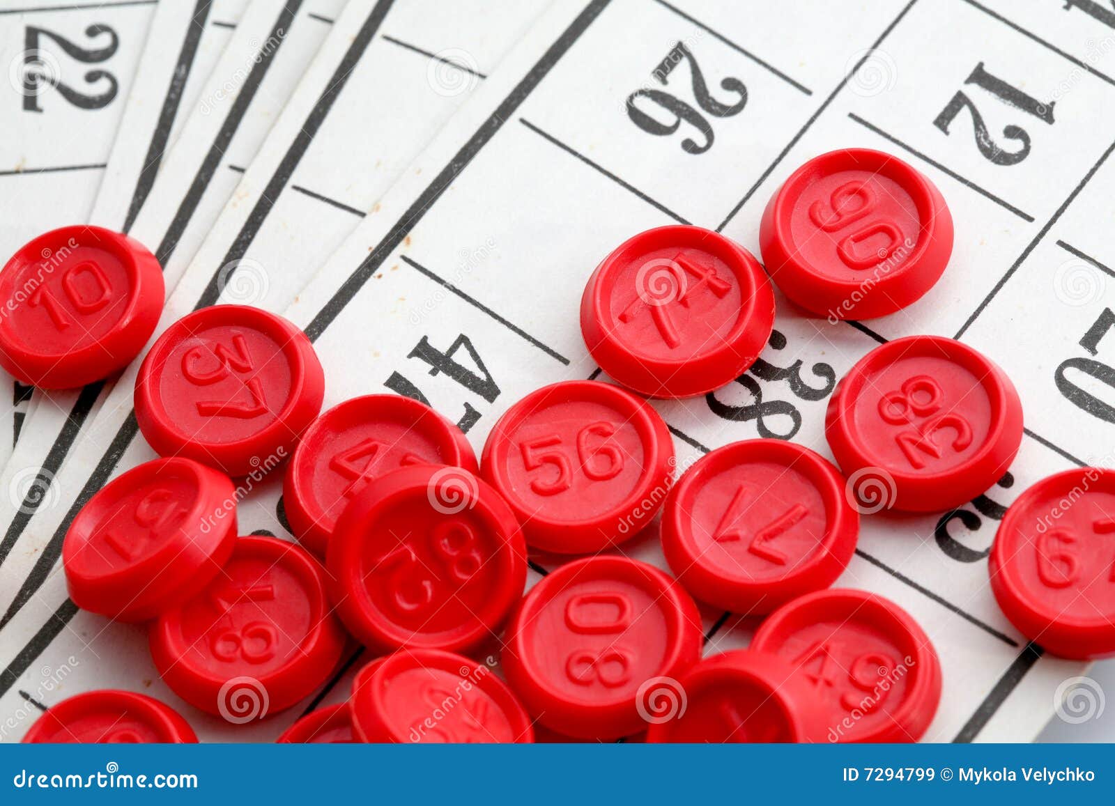 Bingo game chips stock image. Image of lose, chance, luck 7294799