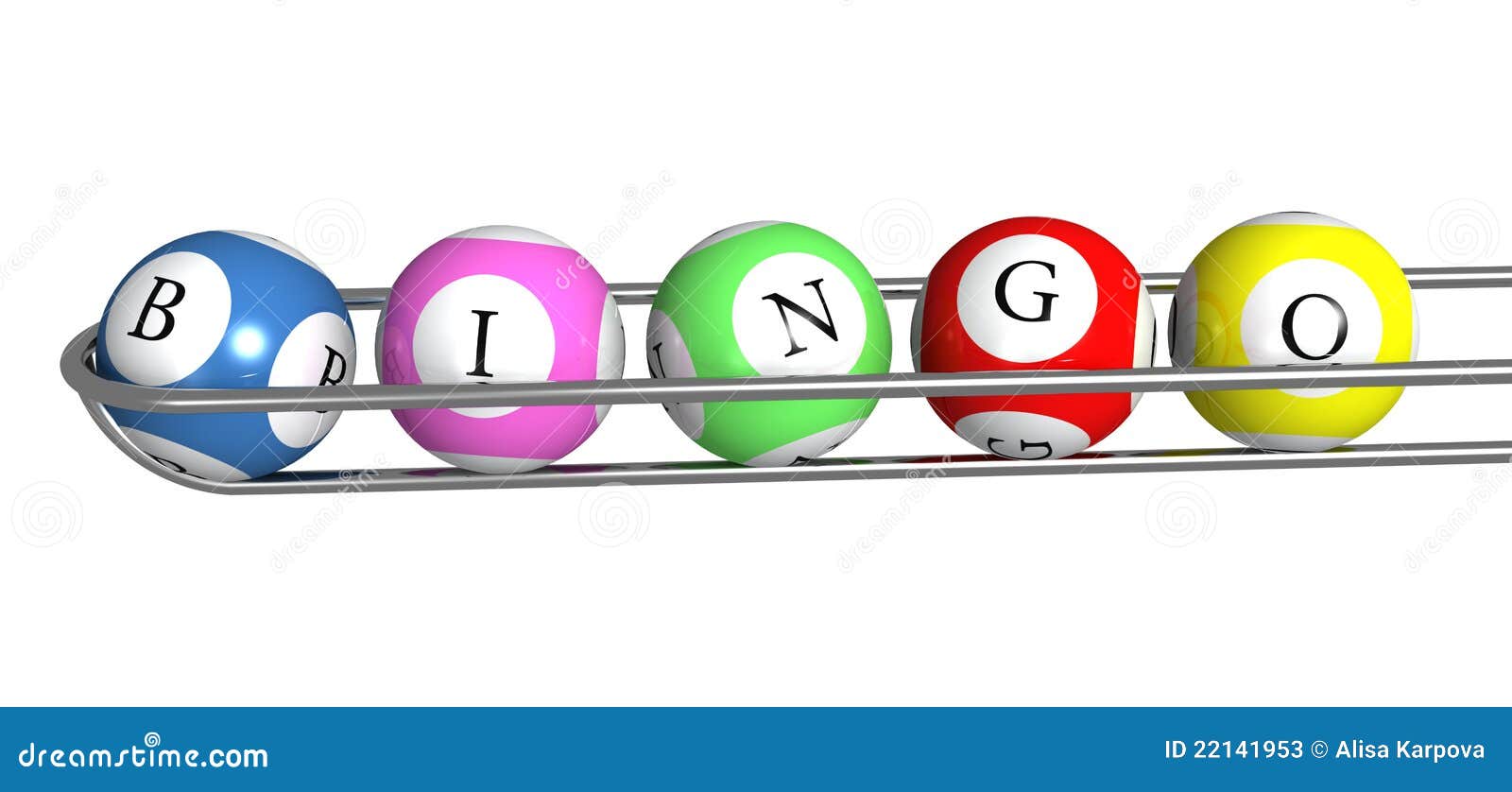 Bingo Lottery Colorful Balls Stock Illustration Illustration of