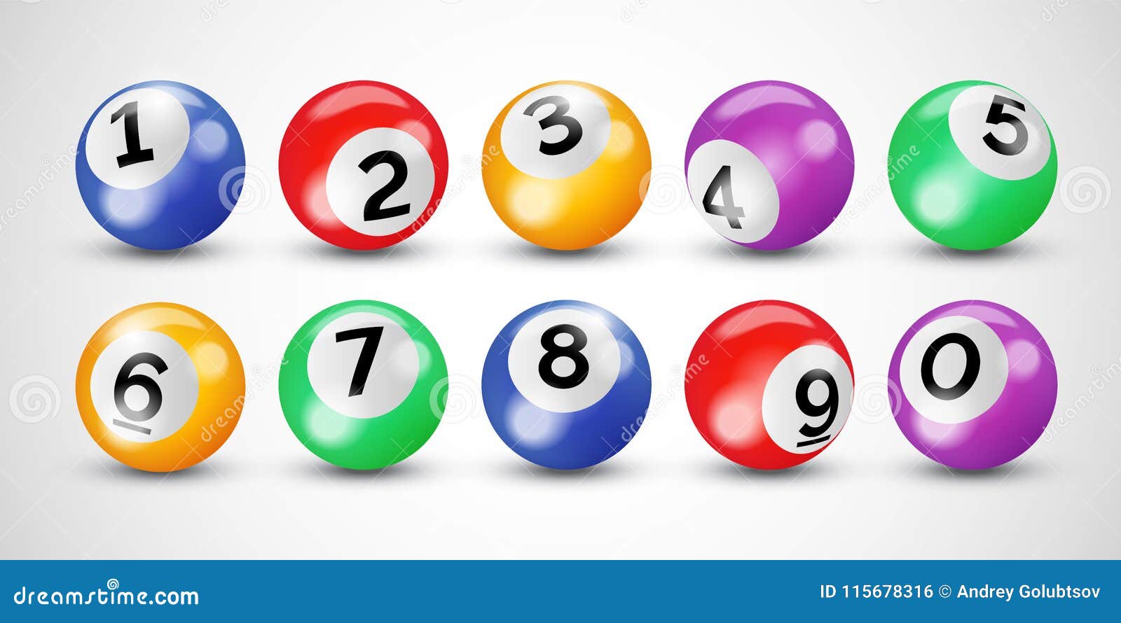 Bingo Lottery Balls With Numbers For Keno Lotto Or ...
