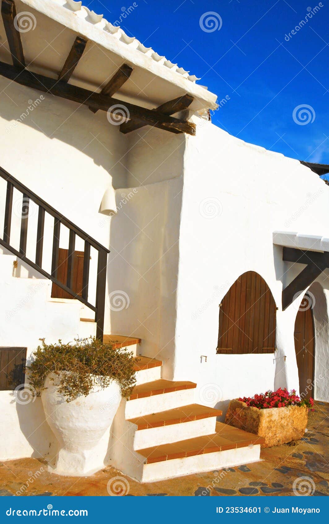 Binibeca, Balearic Island, España. Casas blanqueadas típicas en Binibeca, Menorca, Balearic Island, España