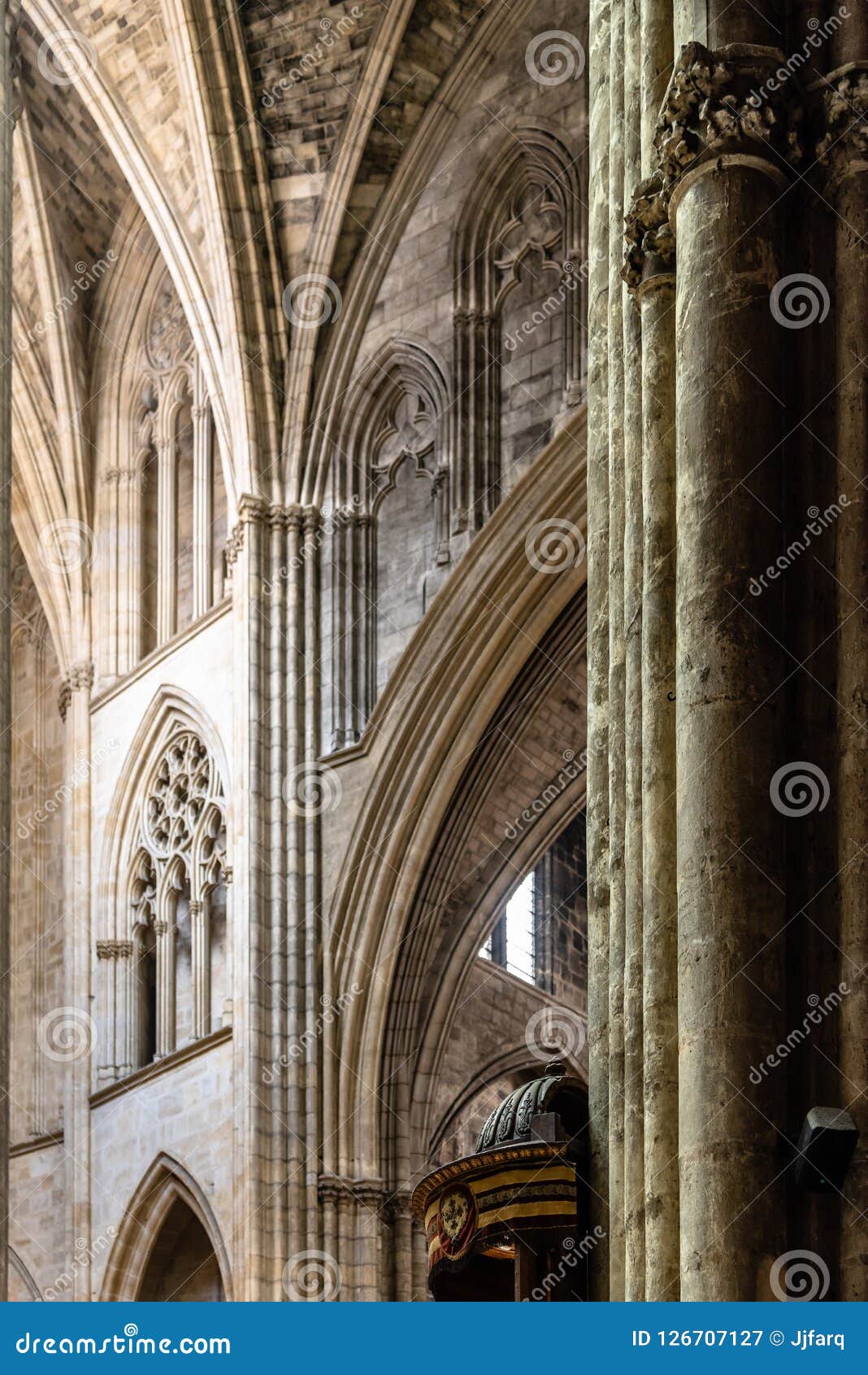 Binnenlandse Mening Van St Andrew Cathedral in Bordeaux Stock ...