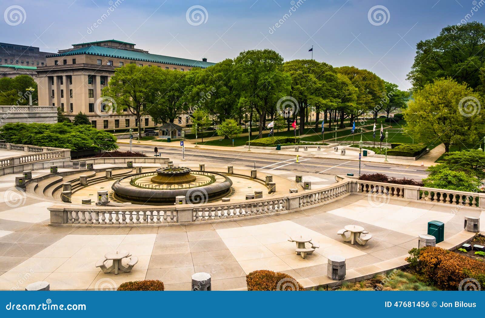 Binnenplaats En Gebouwen in Het Complexe Capitool, Harrisburg Stock