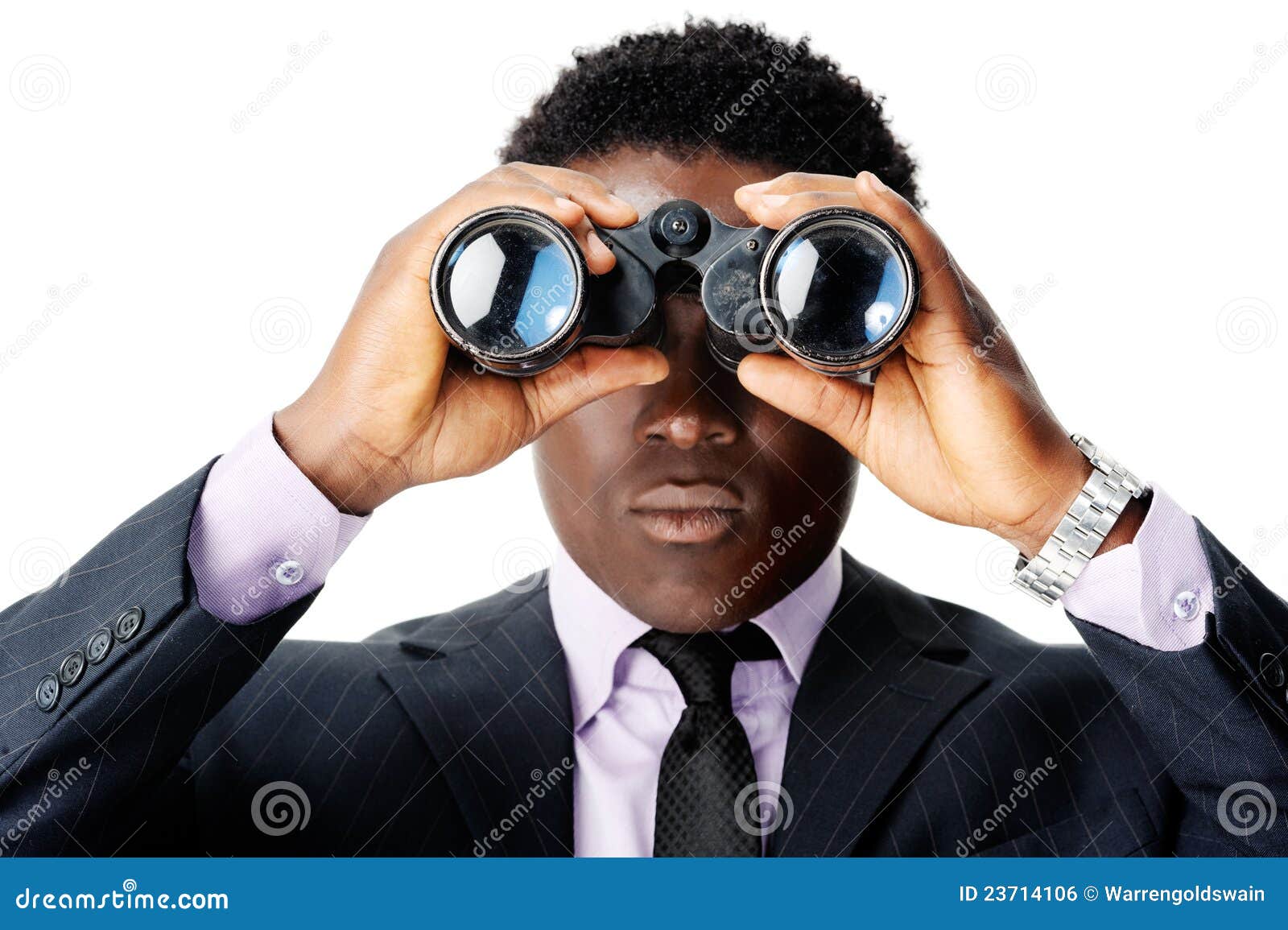 binocular african man