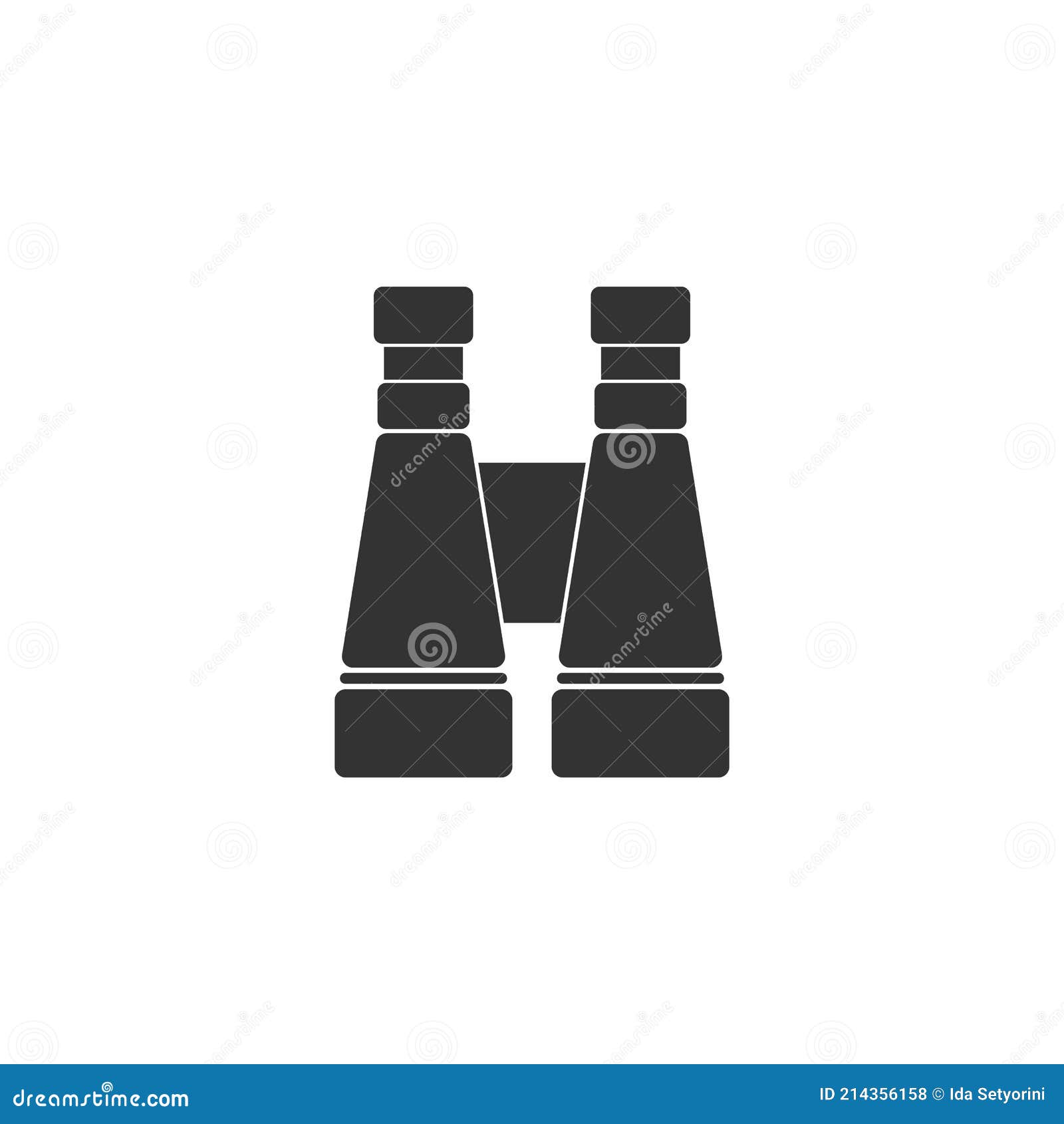 Binocular logo stock vector. Illustration of sign, graphics 214356158