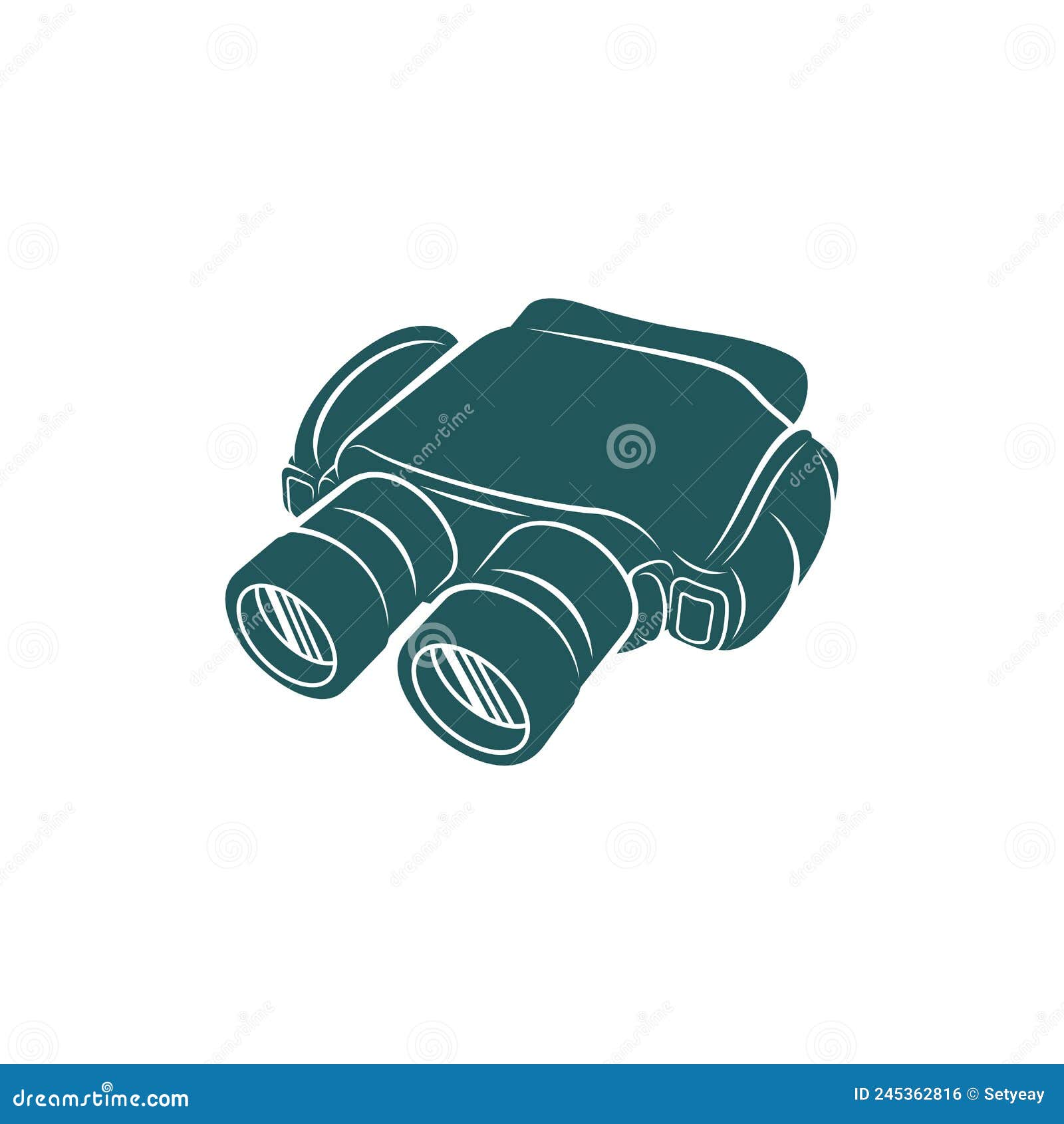 Binoculars Design Vector. Icon Symbol Stock Illustration Illustration