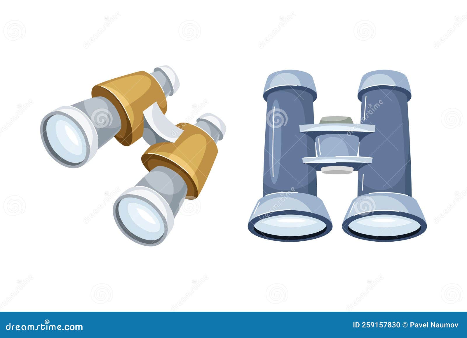 Binoculars or Field Glasses As Two Refracting Telescopes for Viewing