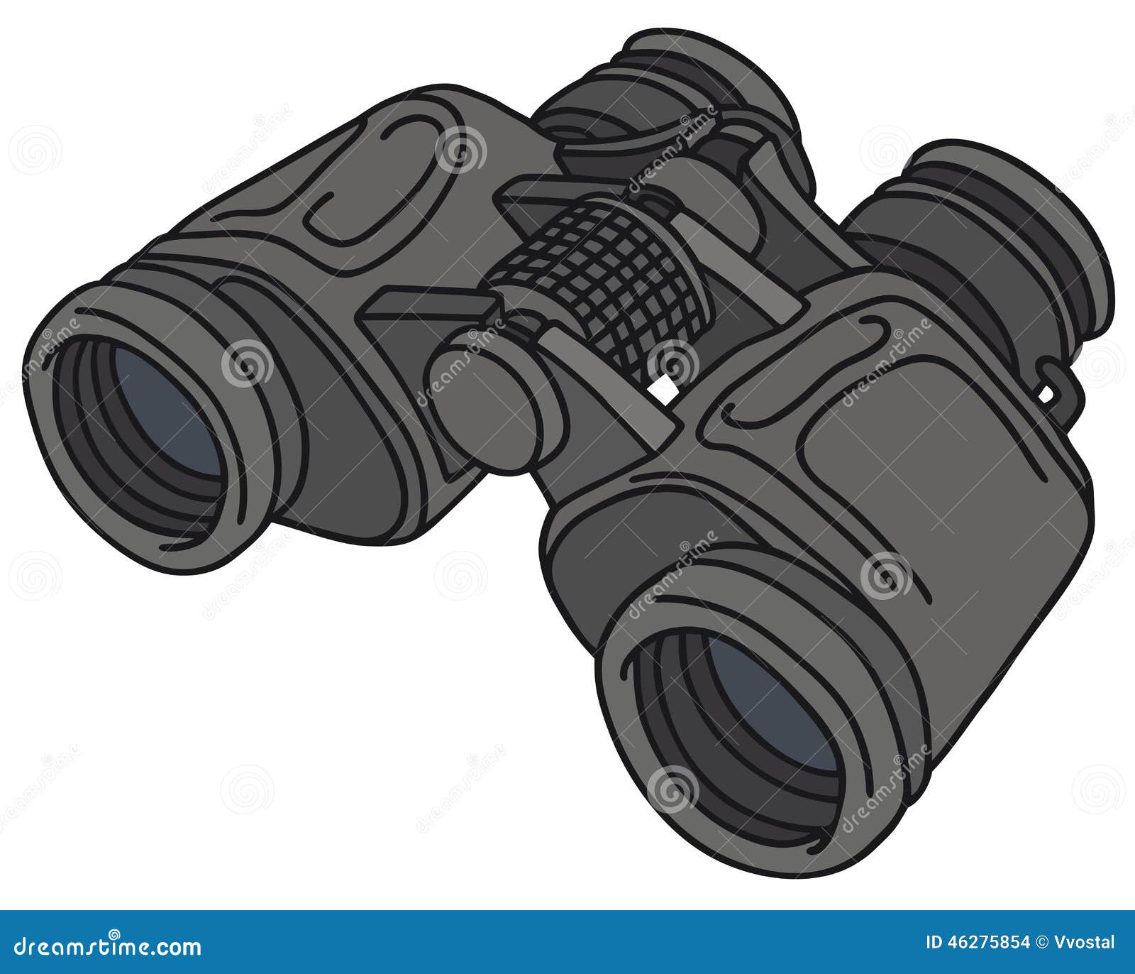 Binoculars stock vector. Illustration of glass, field 46275854