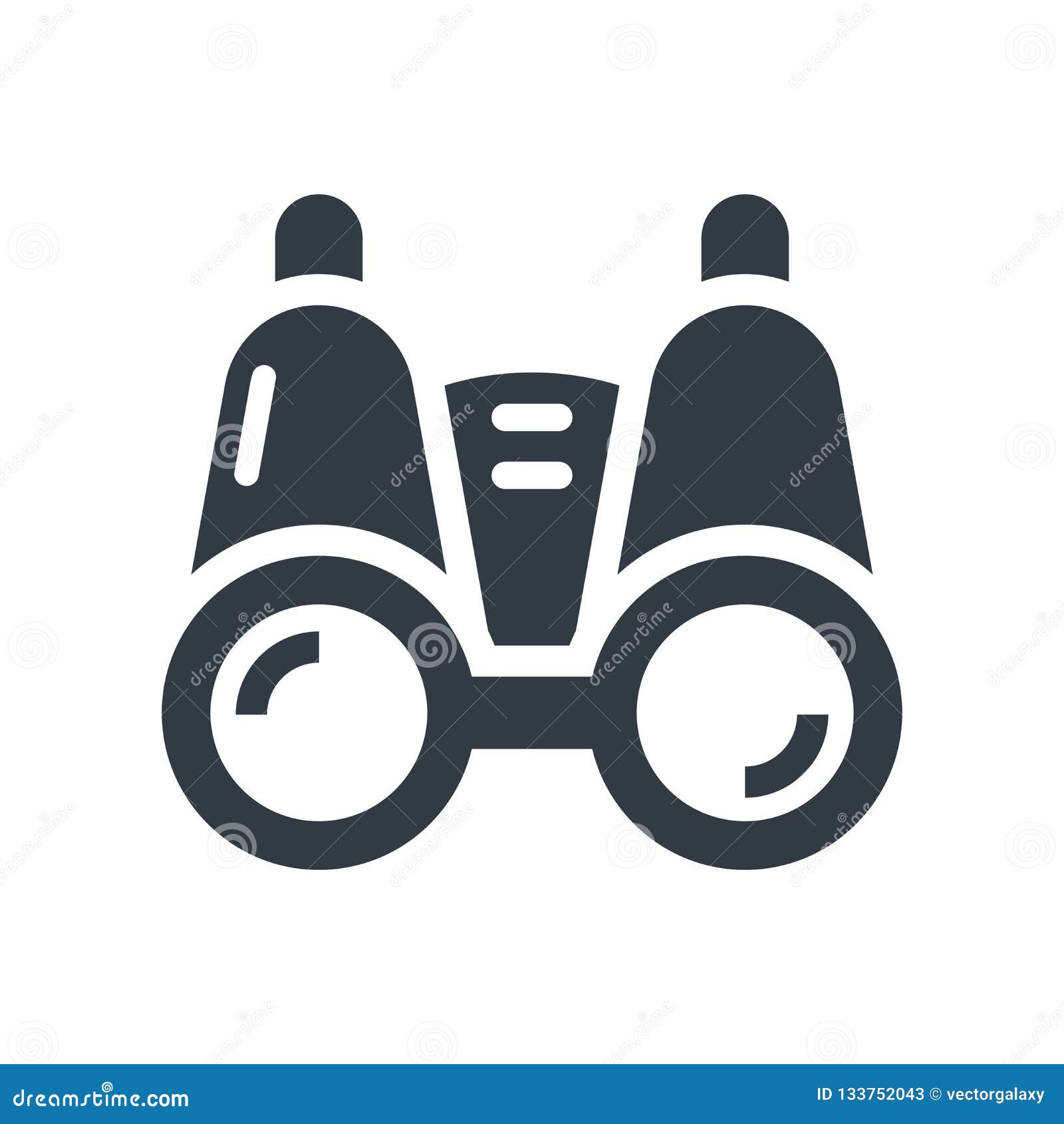 Binoculars Icon Vector Sign and Symbol Isolated on White Background