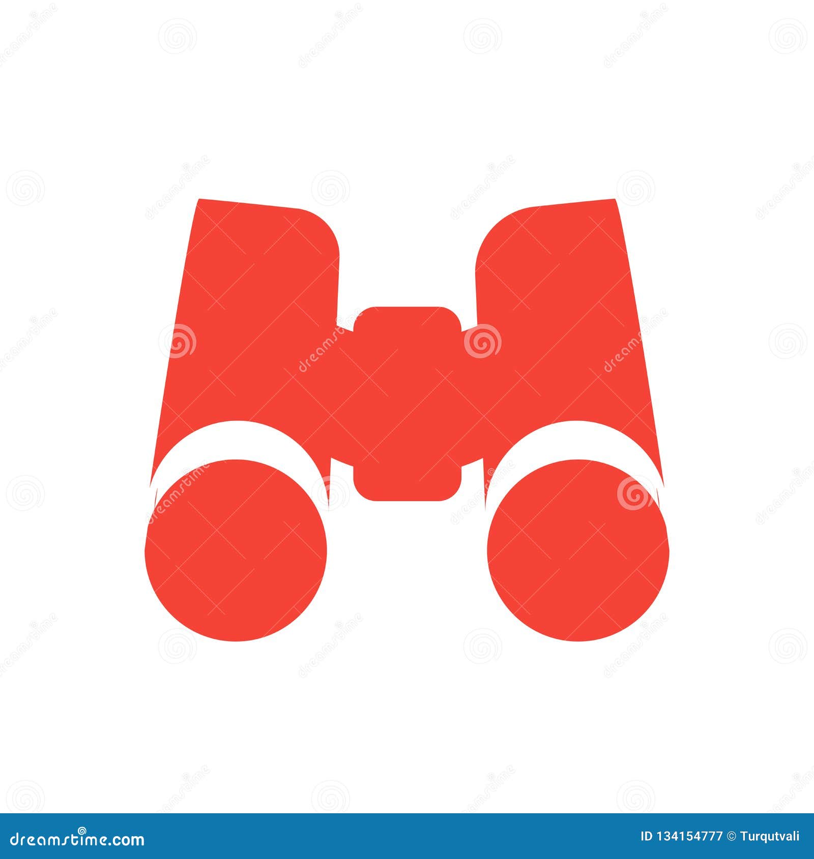 Binoculars Icon Vector Sign and Symbol Isolated on White Background, Binoculars Logo Concept