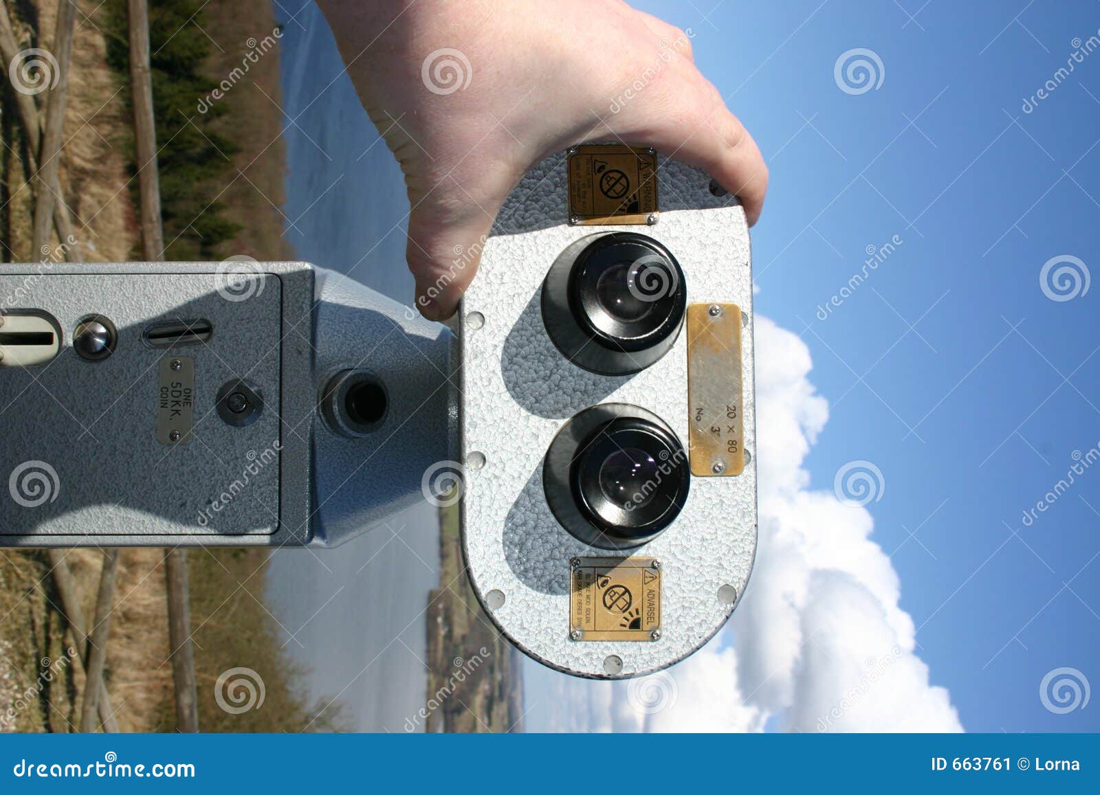 binoculars landscape sightseeing