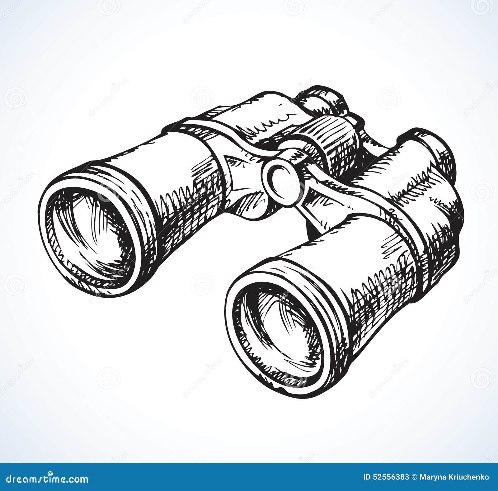 binoculars.  drawing