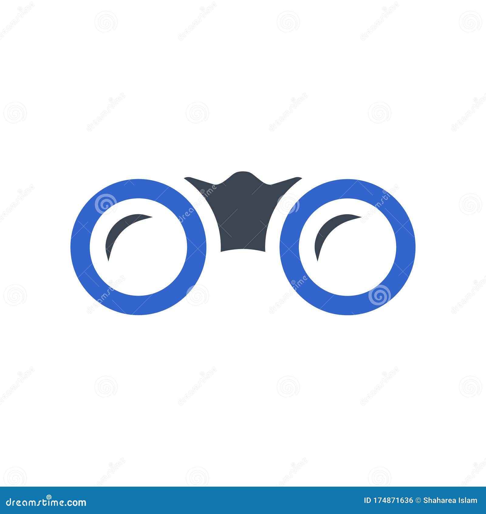 Binoculars, Vision icon stock vector. Illustration of graphic 174871636