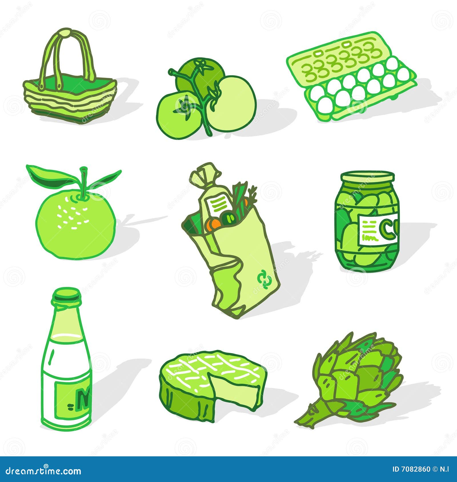 Bio Conjunto Del Mercado Ilustraci n Del Vector Ilustraci n De Huevos bio-conjunto-del-mercado-ilustraci-n-del-vector-ilustraci-n-de-huevos