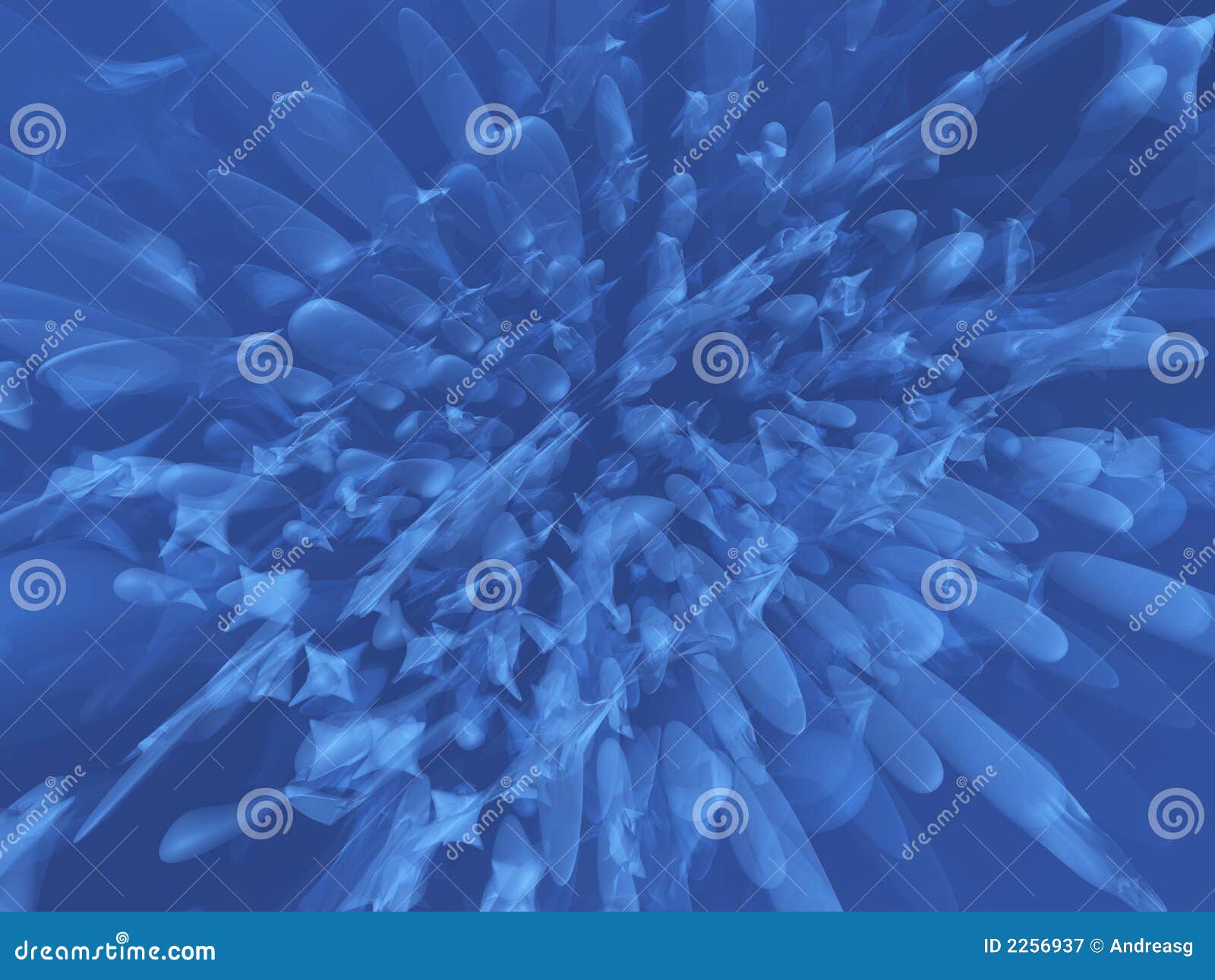 Bio form blue stock illustration. Illustration of artworks  2256937
