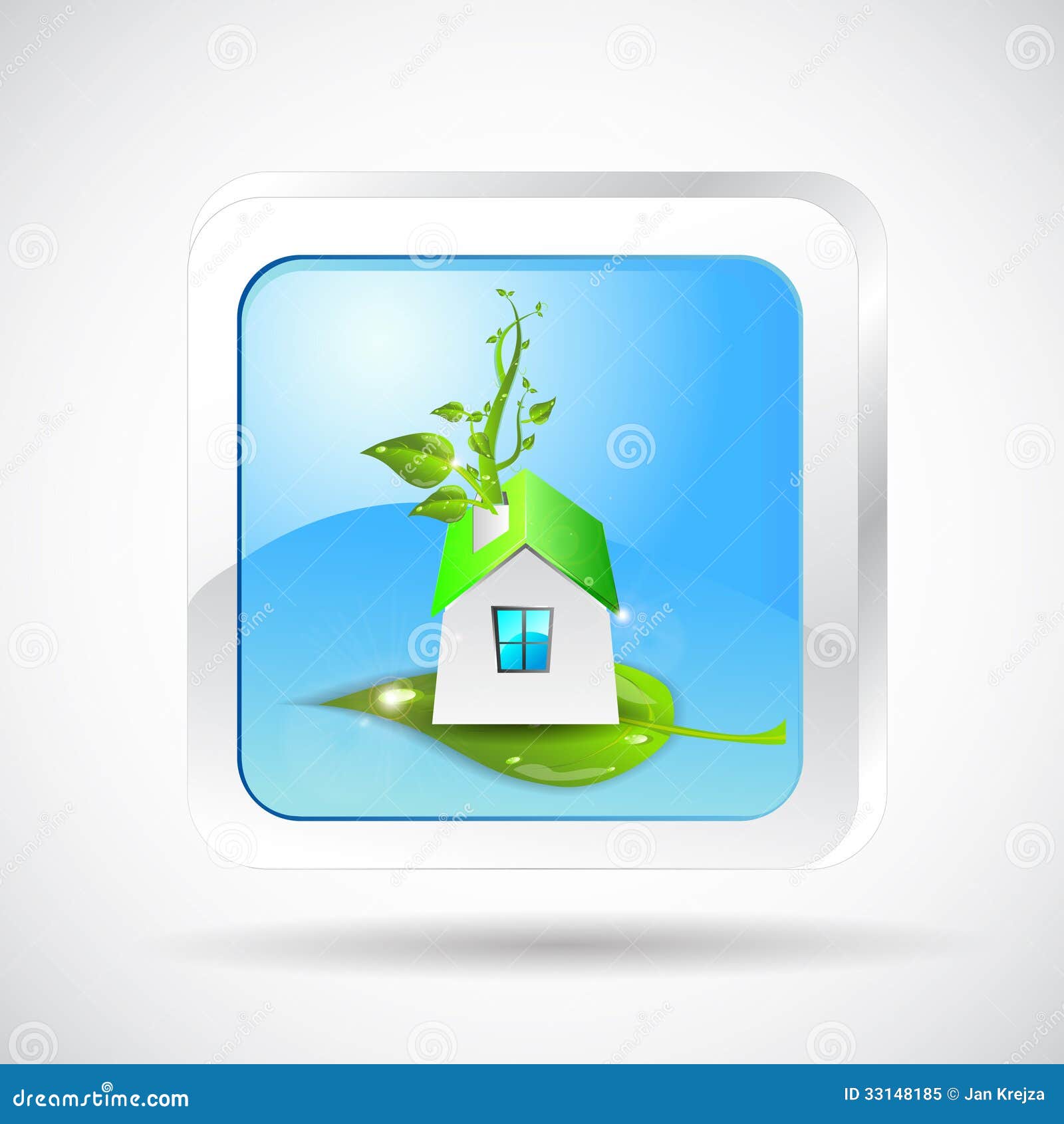 Bio house stock illustration. Illustration of estate - 33148185