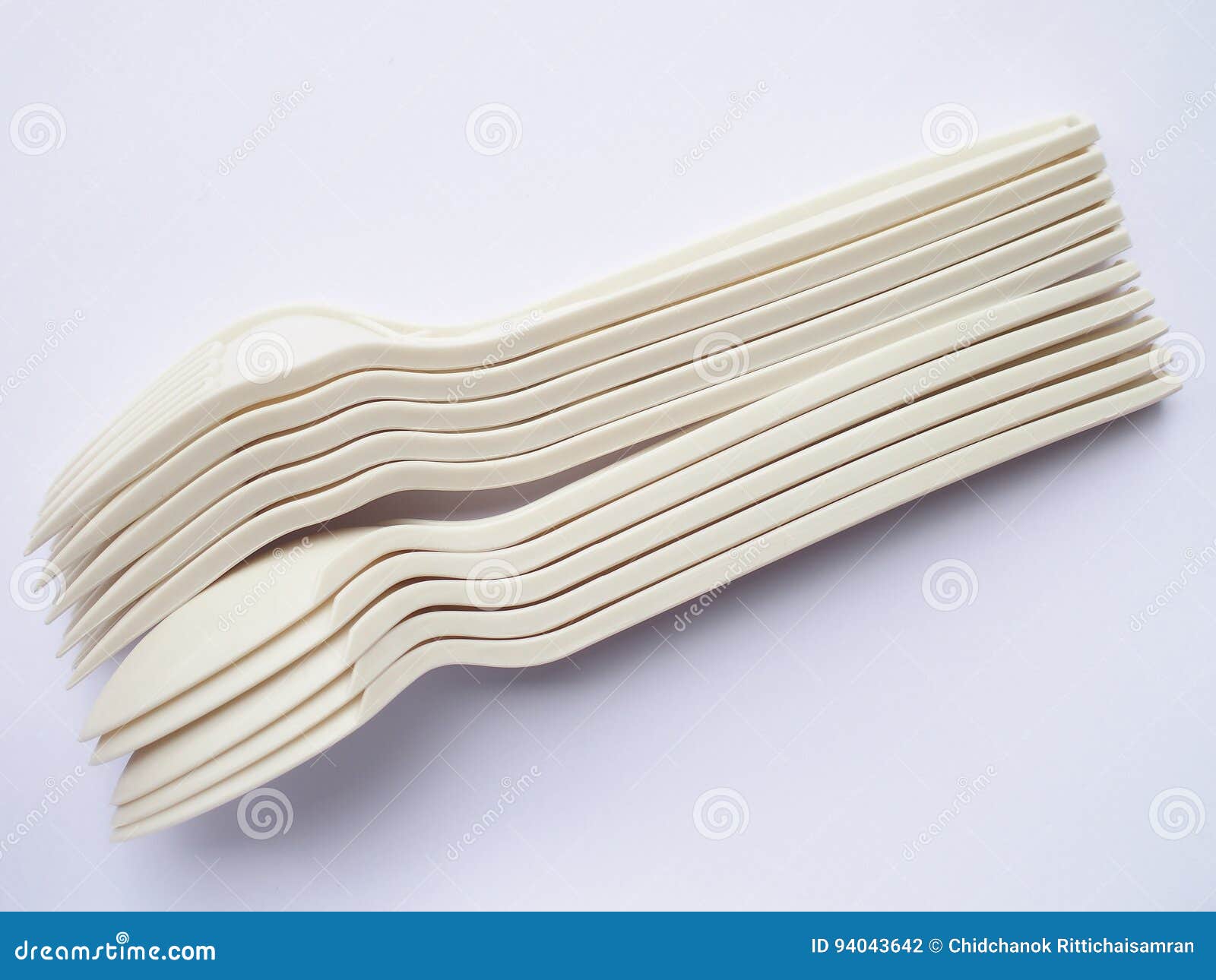 Bio Plastic Spoons and Forks Stock Photo Image of plastic