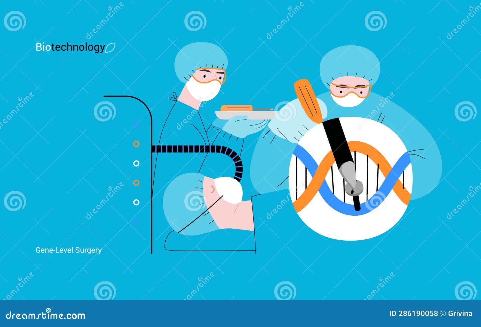 bio technology flat  