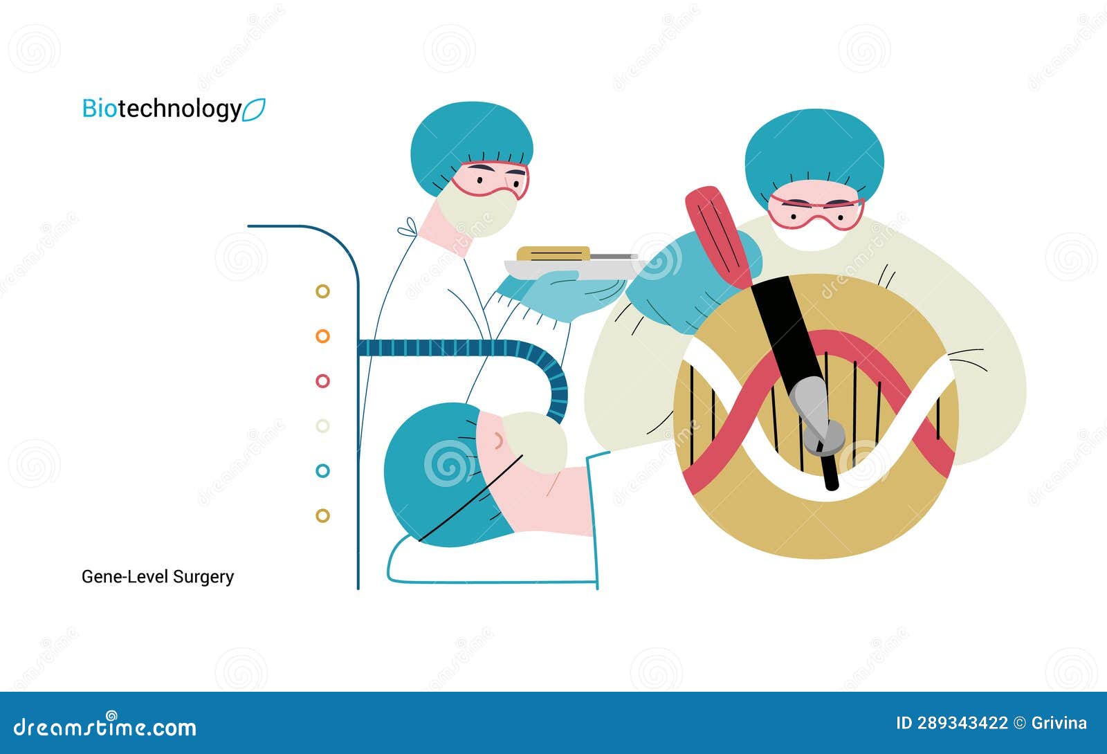 bio technology flat  