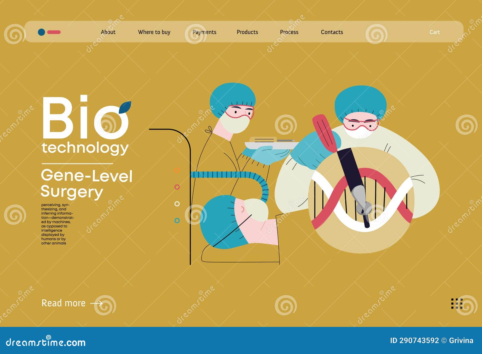 bio technology flat  