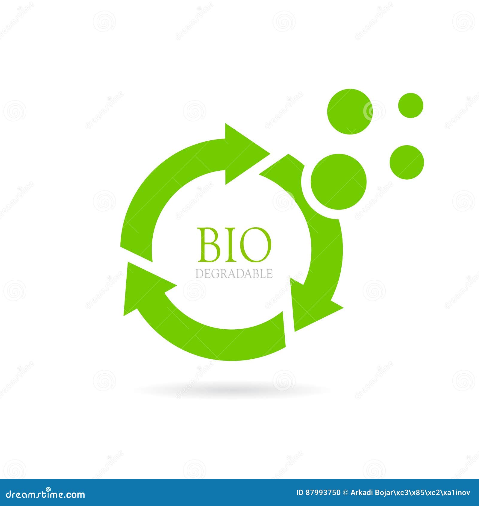 biodegradable abstract  icon