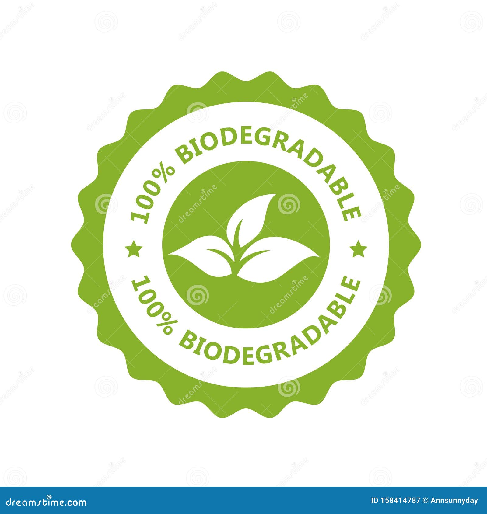 biodegradable, plastic free icon - compostable product label