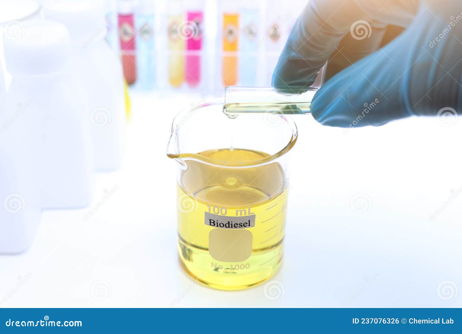 Biodiesel Experiments from Natural Raw Materials in the Laboratory Stock Photo Image of