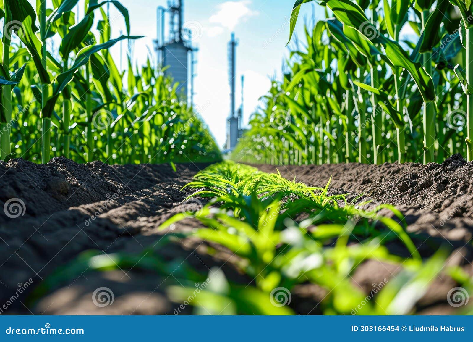 Biofuel Production Facility Converting Corn or Sugarcane into Ethanol