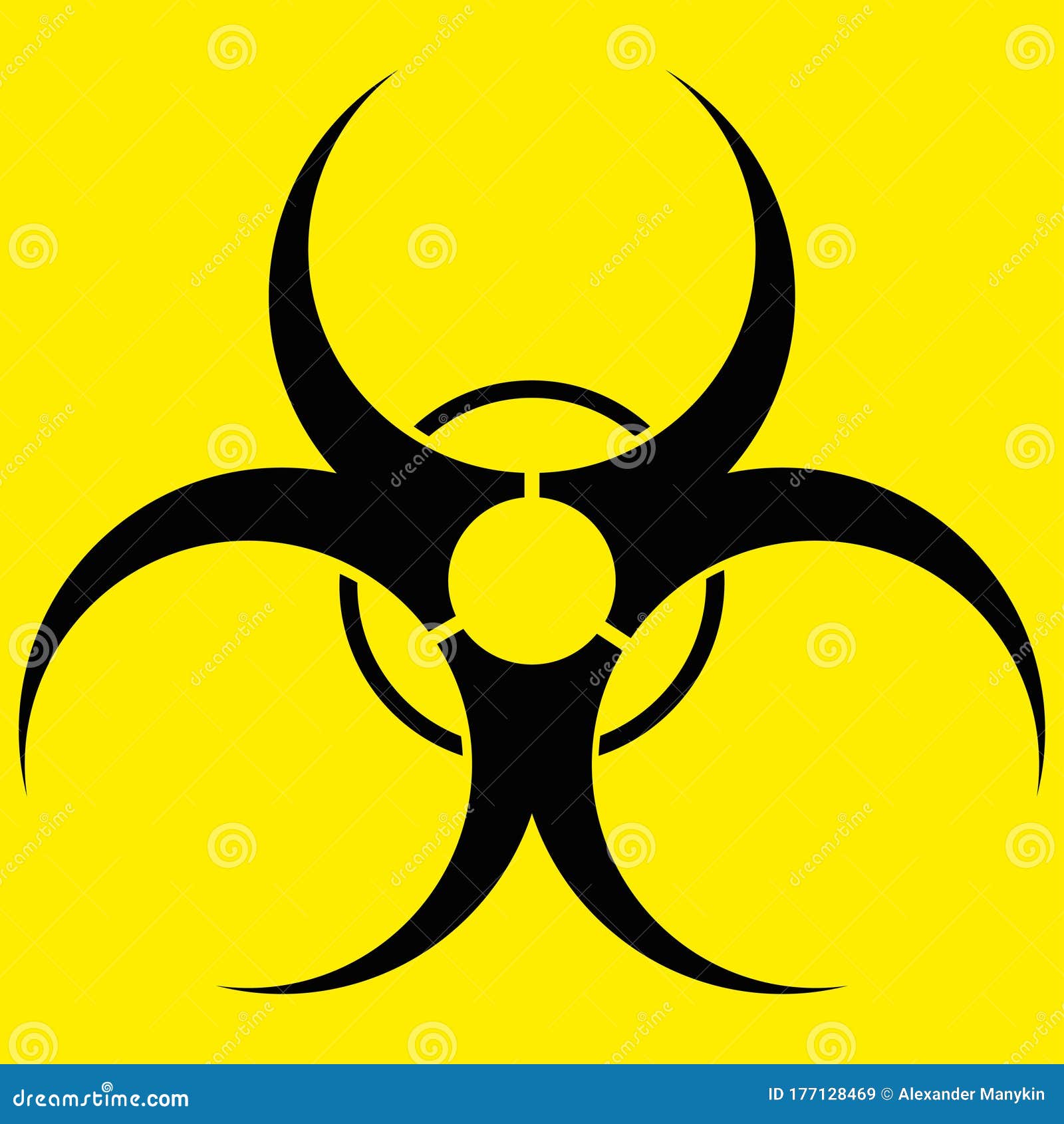 Biohazard symbol. Logo stock vector. Illustration of beware 177128469