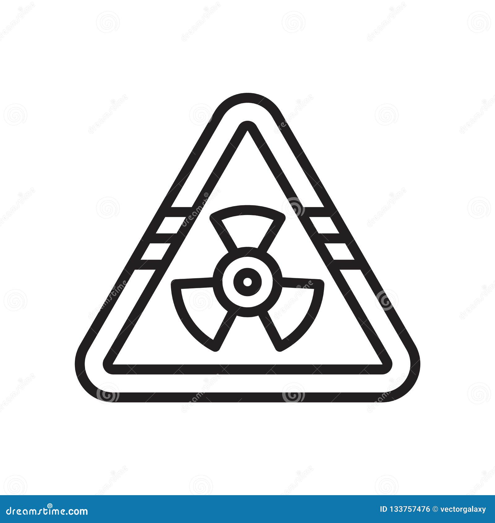 Biohazard Risk Triangular Signal Icon Vector Sign and Symbol Isolated ...