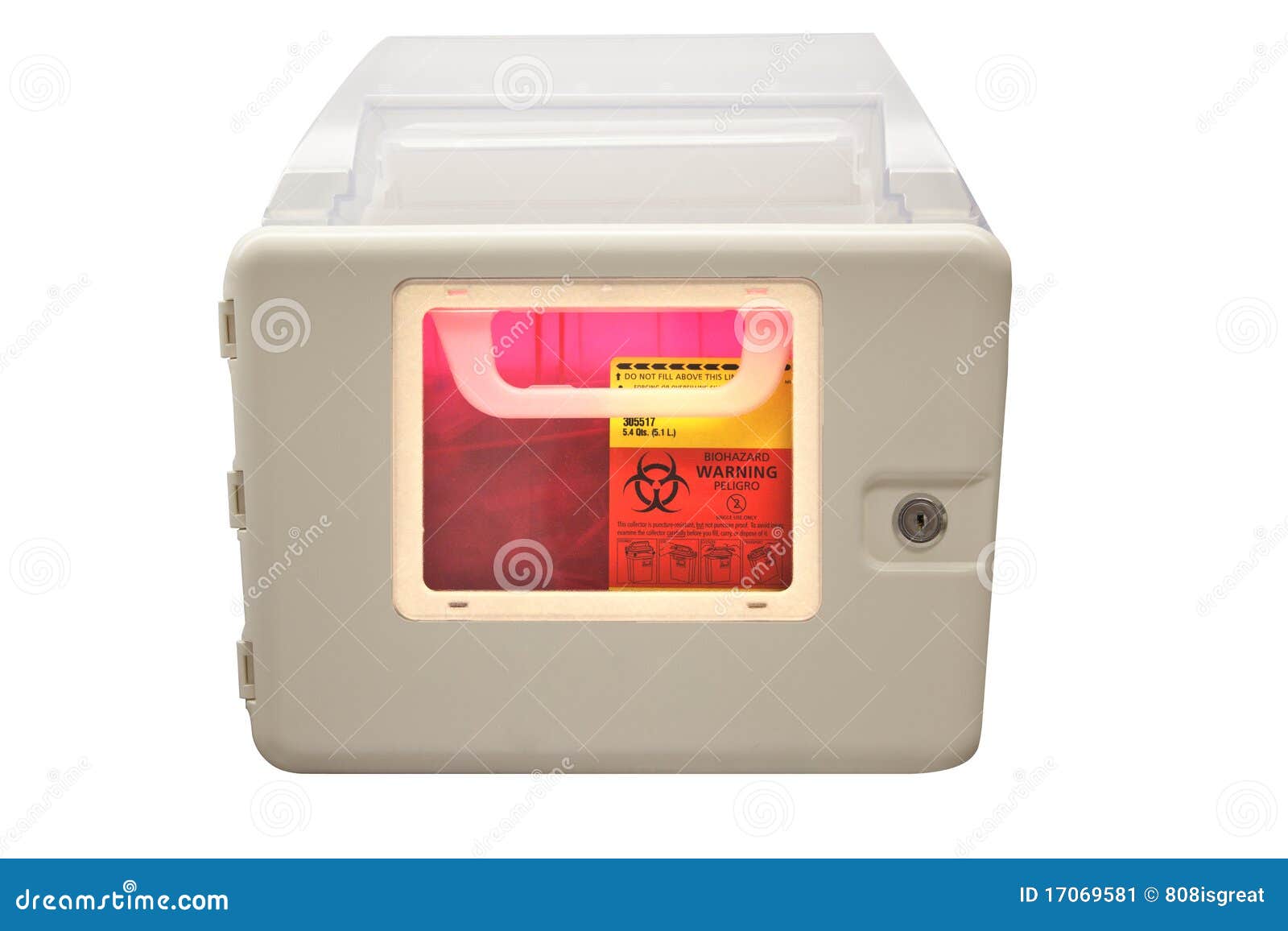 biohazard sharps disposal box