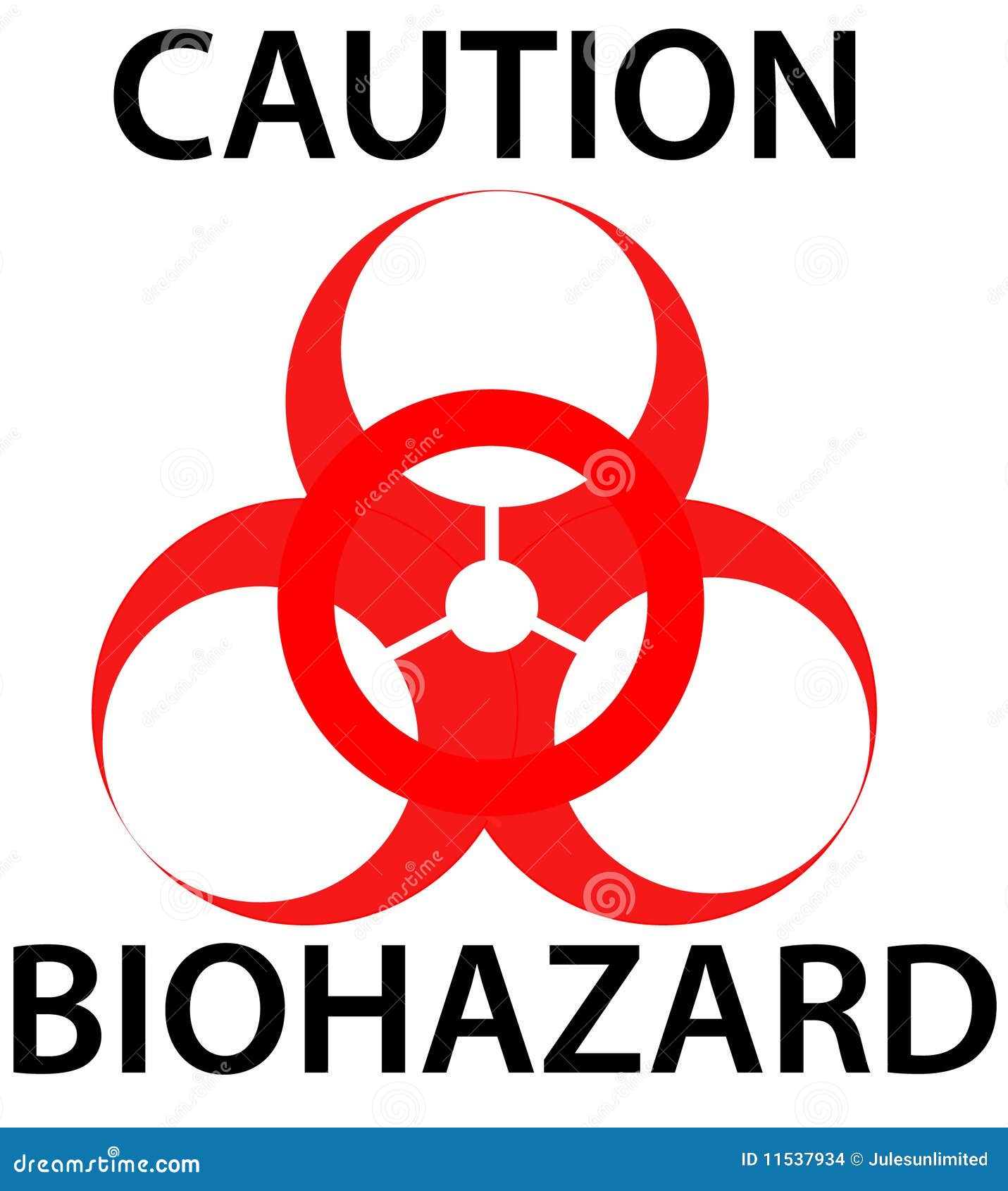 Biohazard Warning Sign Stock Vector Illustration Of Hazardous 11537934
