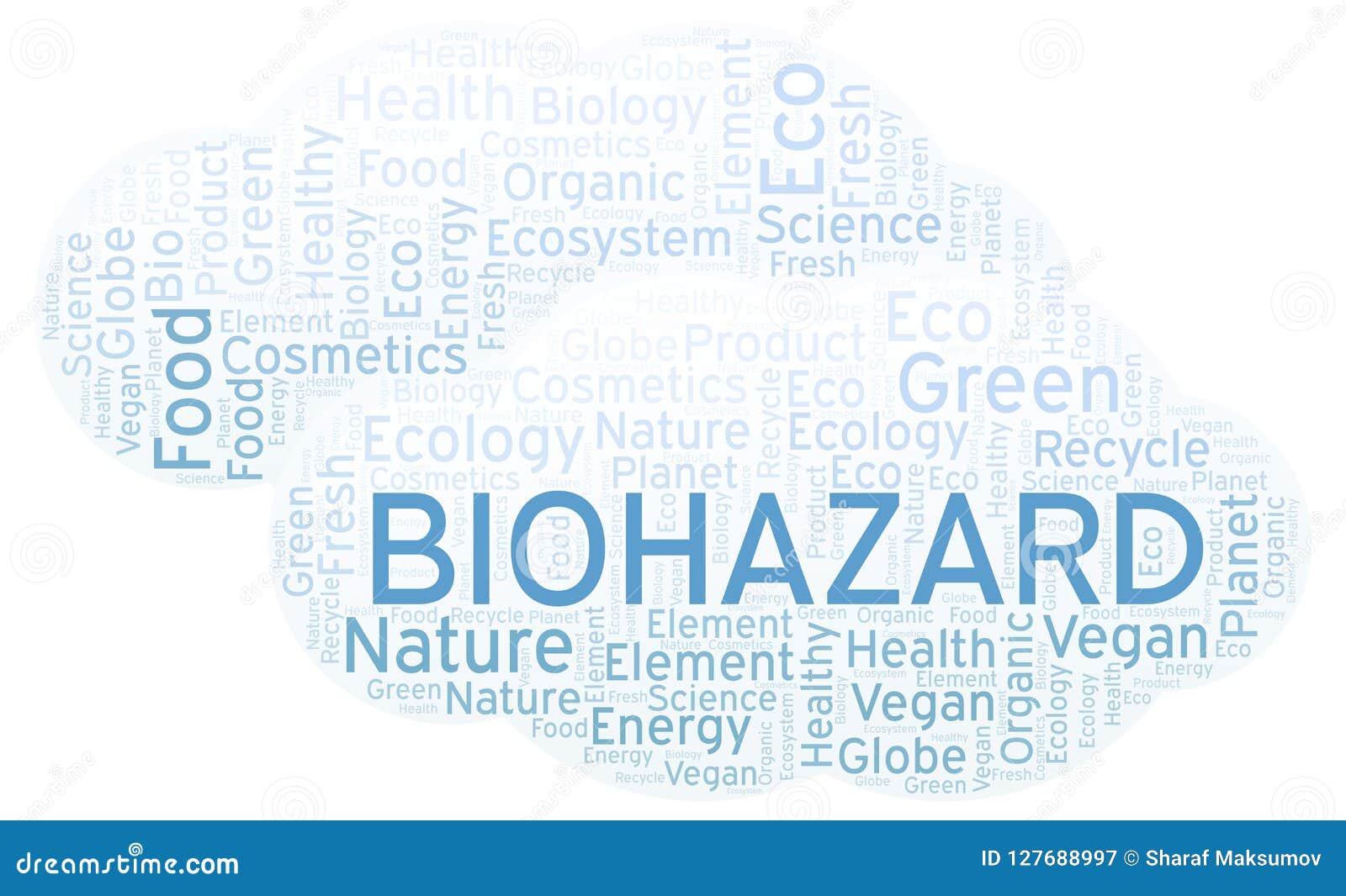 Biohazard word cloud. stock illustration. Illustration of card - 127688997