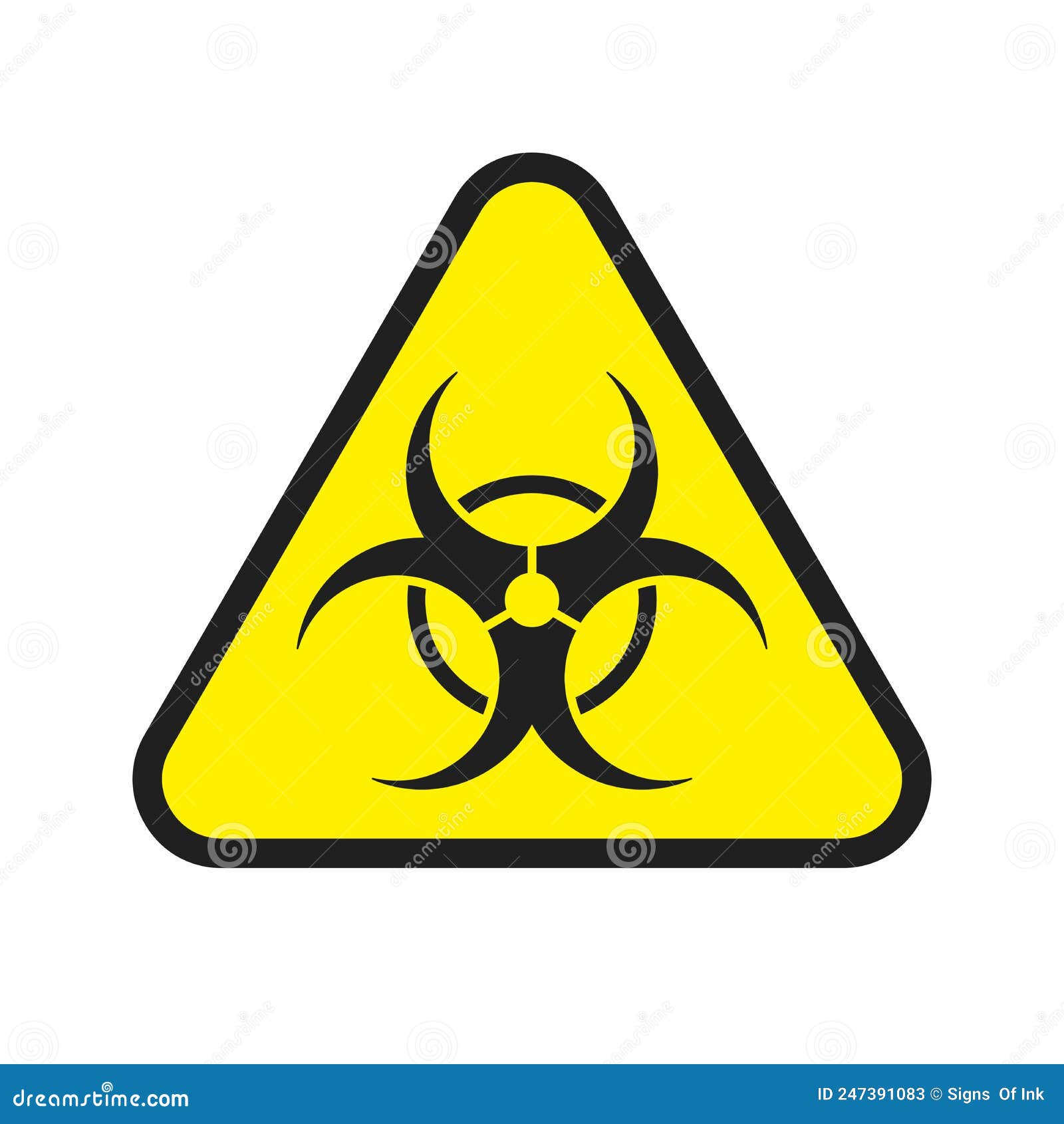 Biological Hazard Symbol Of Dangerous Toxic Clipart Stock Vector