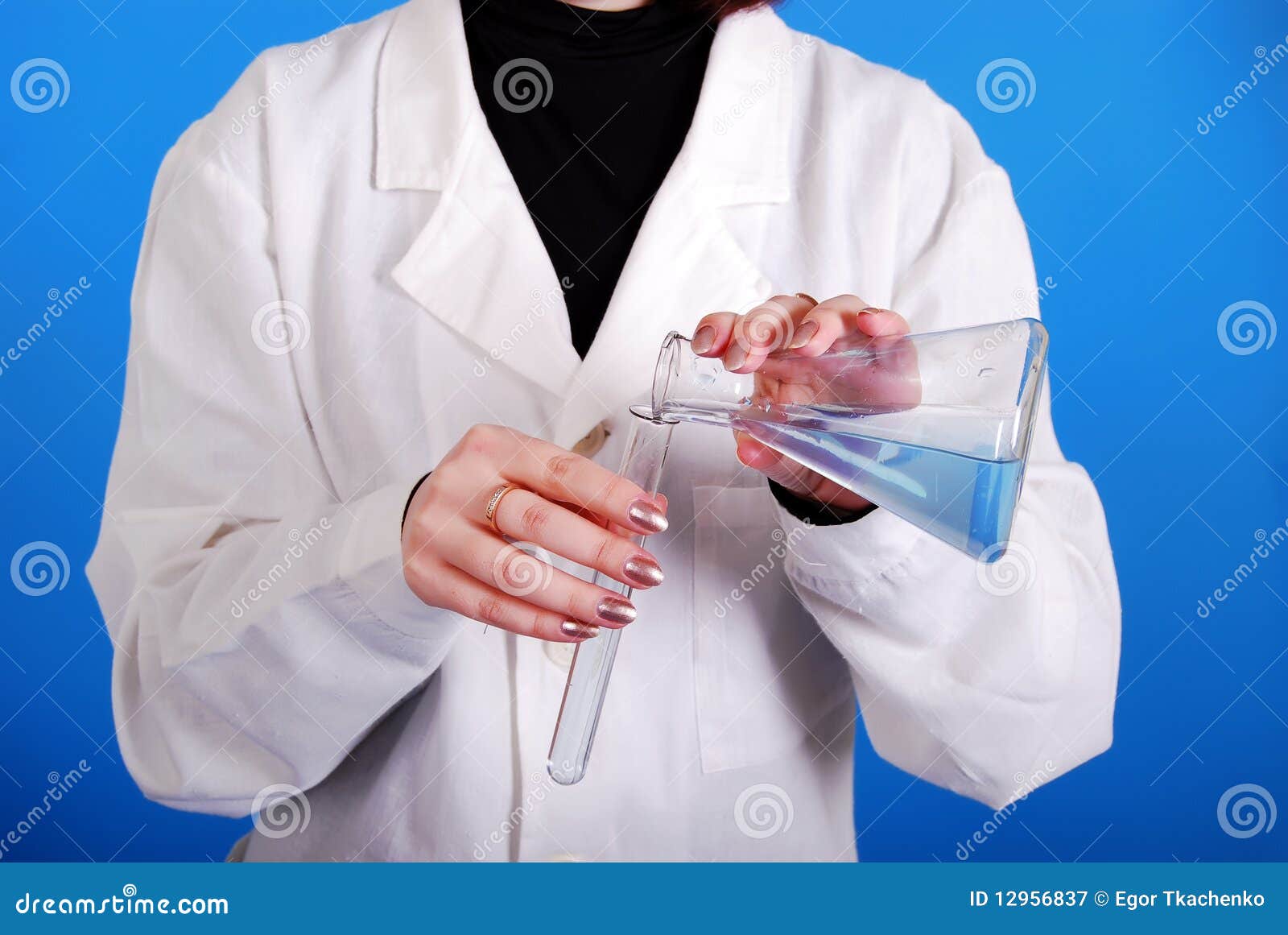 Biological Test of the Water. Stock Image Image of people, biology