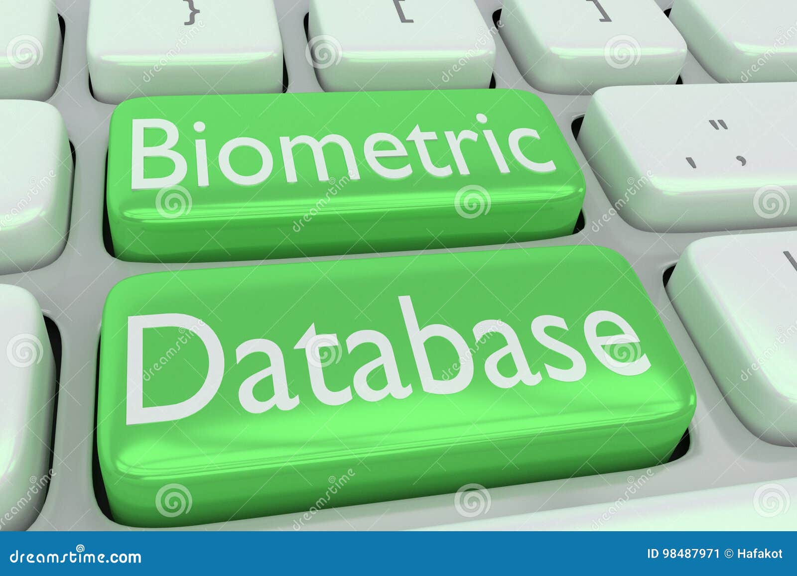 Biometric Database concept stock illustration. Illustration of network