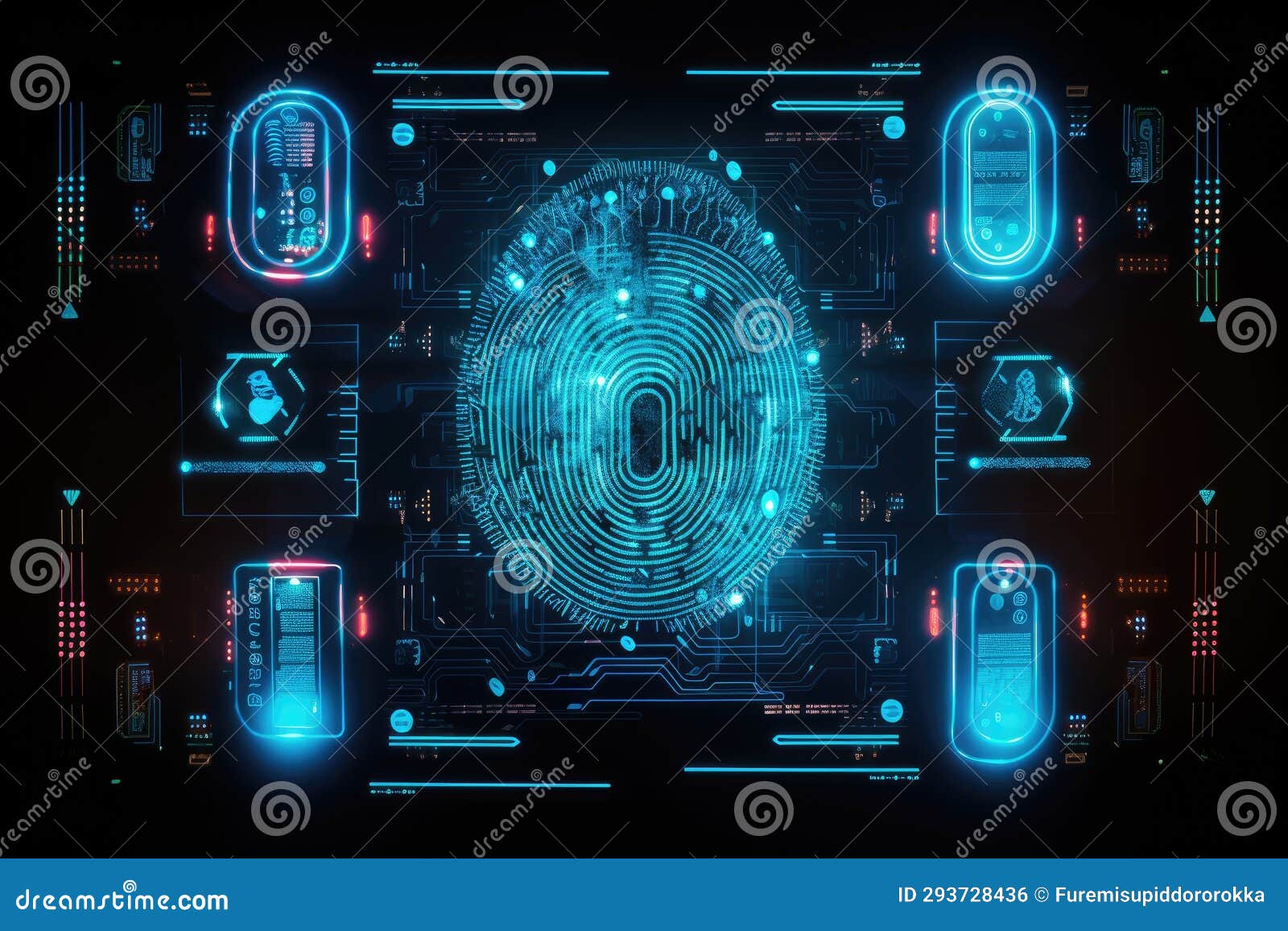Biometric Identification Fingerprint Scanning the System of Fingerprint Circuit Diagram