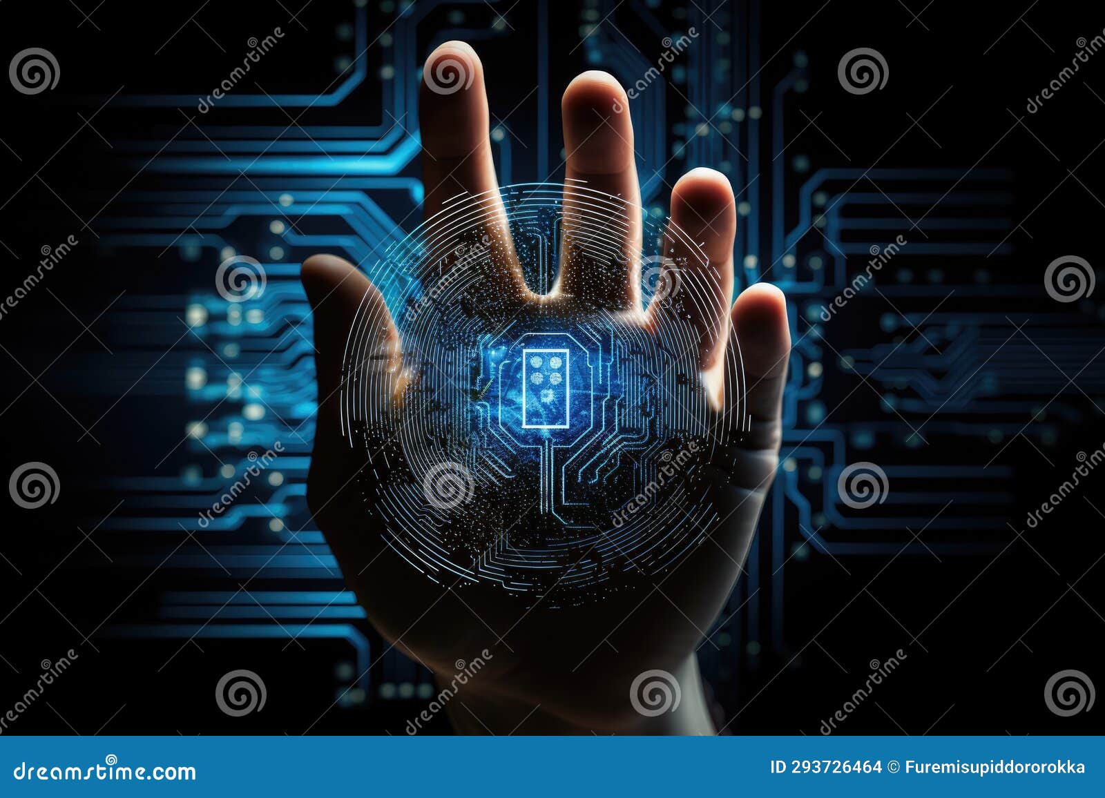 Biometric Identification Fingerprint Scanning the System of Fingerprint ... Circuit Diagram