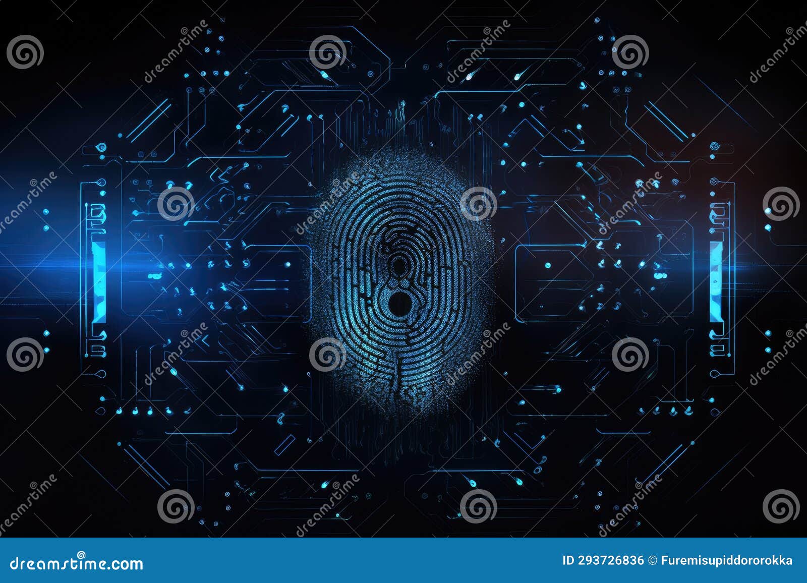 Biometric Identification Fingerprint Scanning the System of Fingerprint ... Circuit Diagram