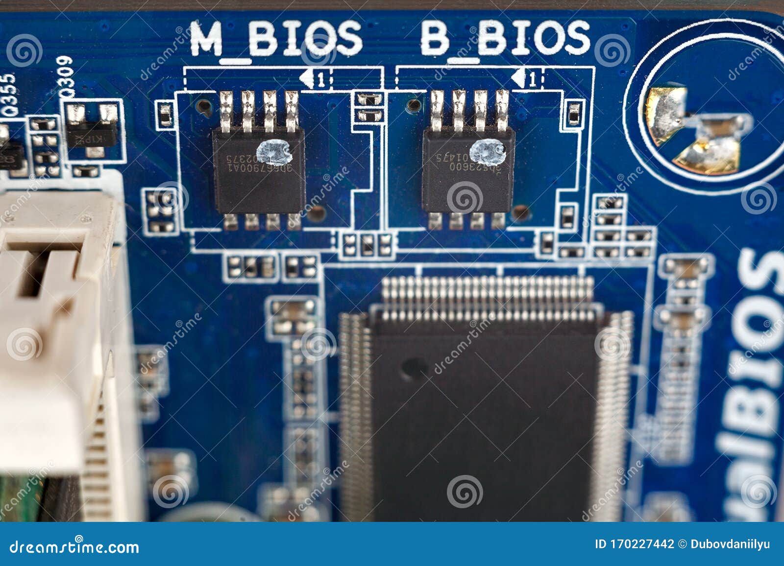 locate n5030 bios chip on motherboard