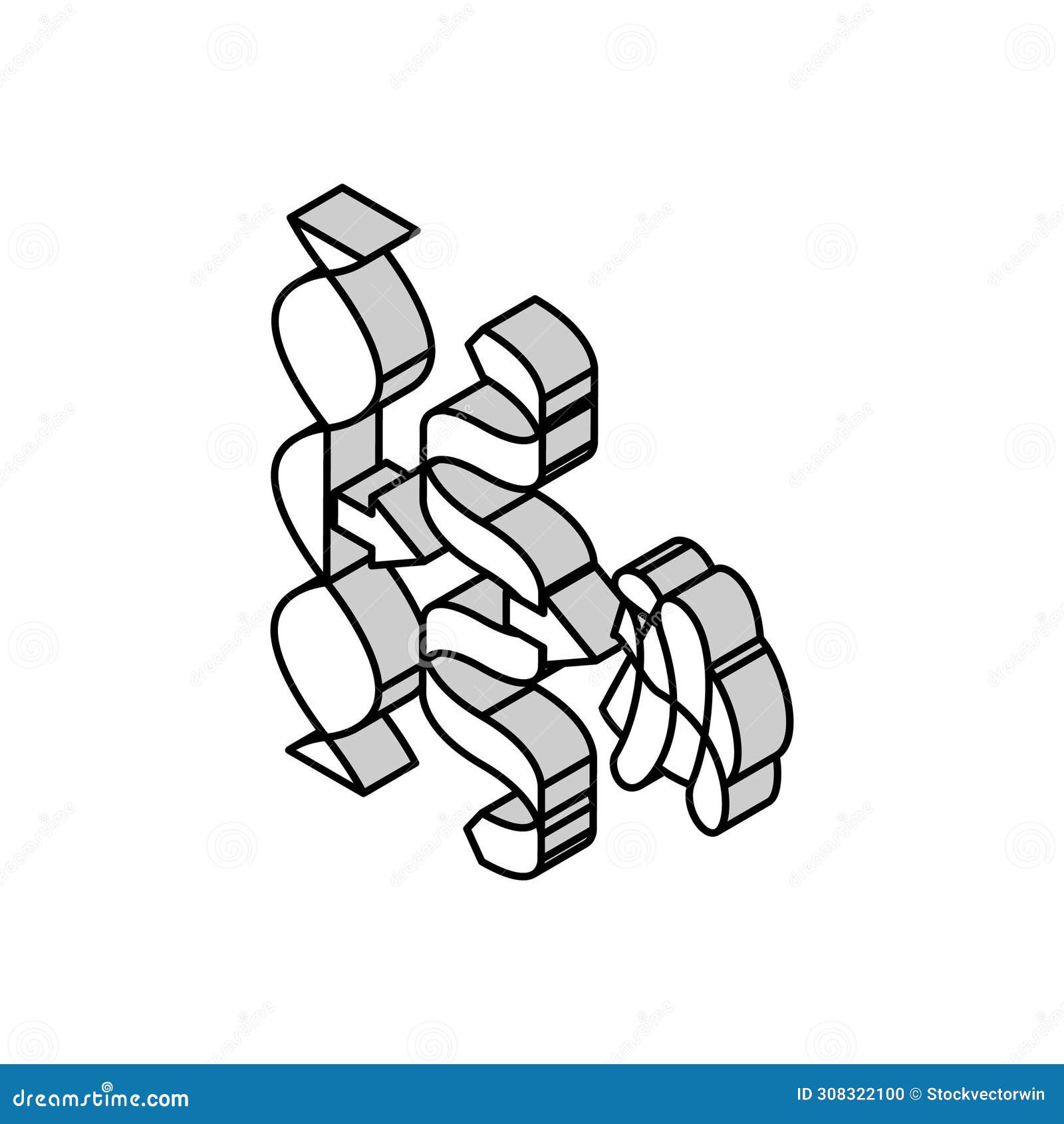 biosynthesis biochemistry isometric icon  