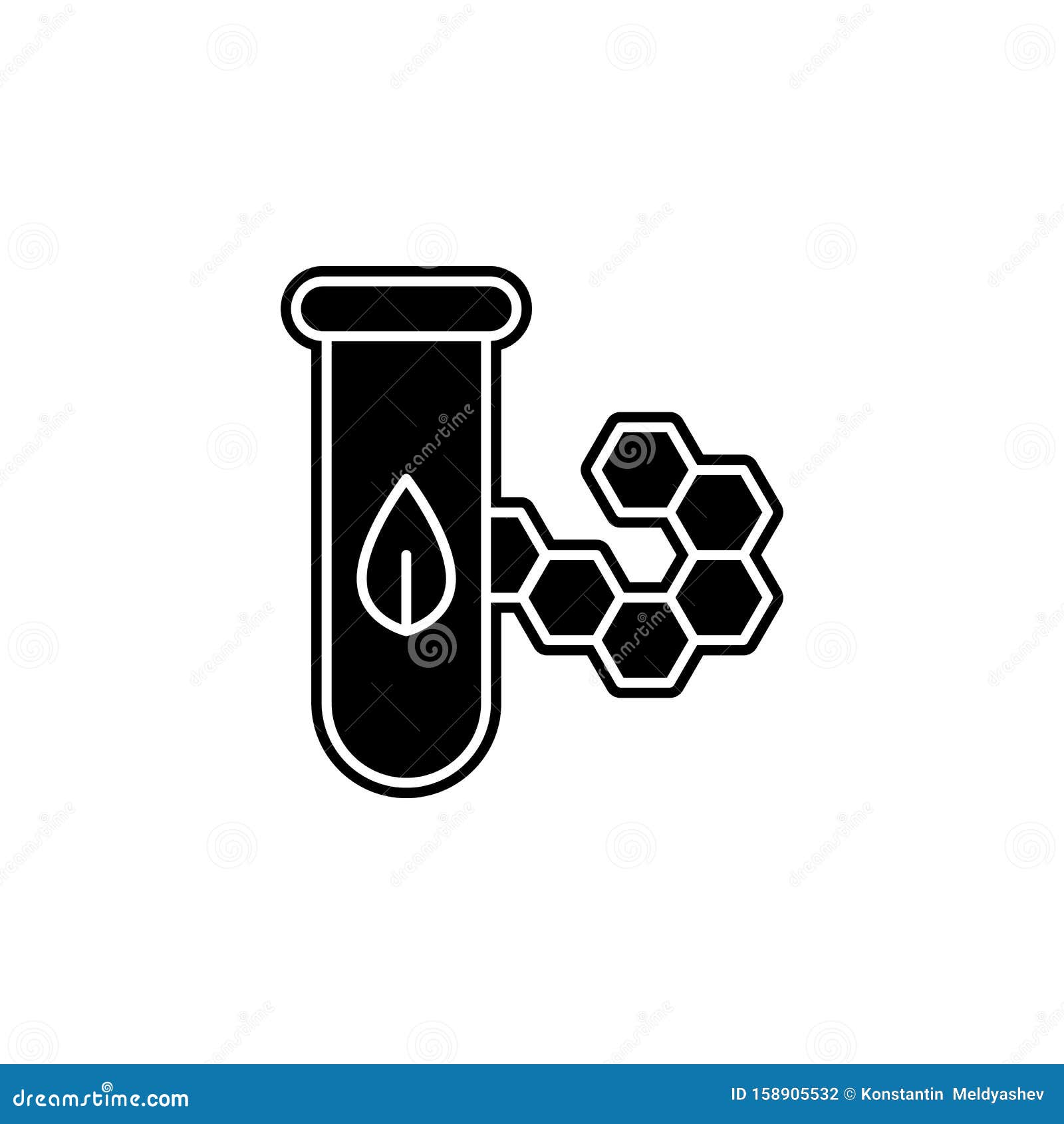 Biotechnology Icon. Simple Glyph, Flat Vector of Biology Icons for Ui