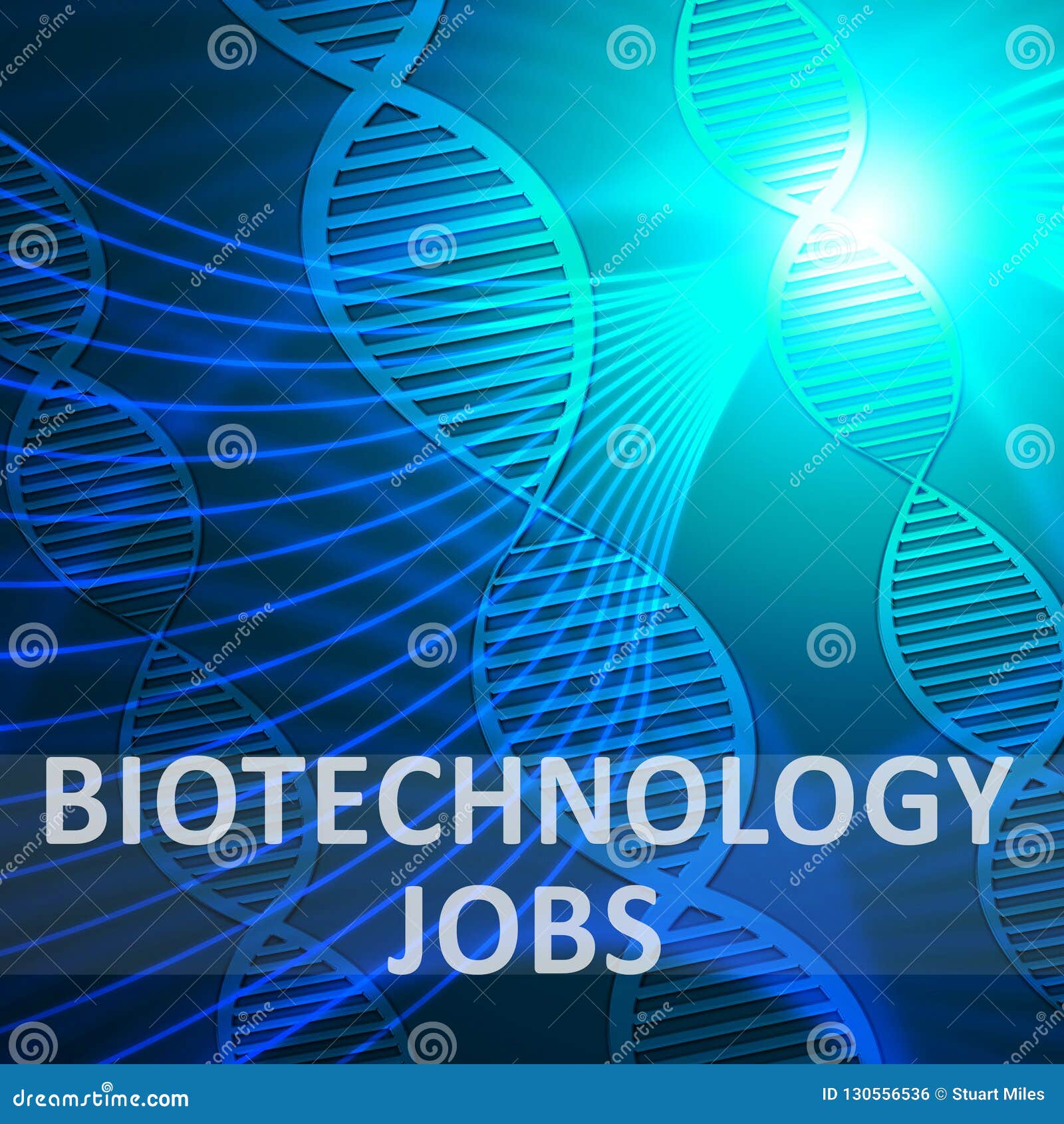 Biotechnology Jobs Meaning Biotech Profession 3d Illustration Stock